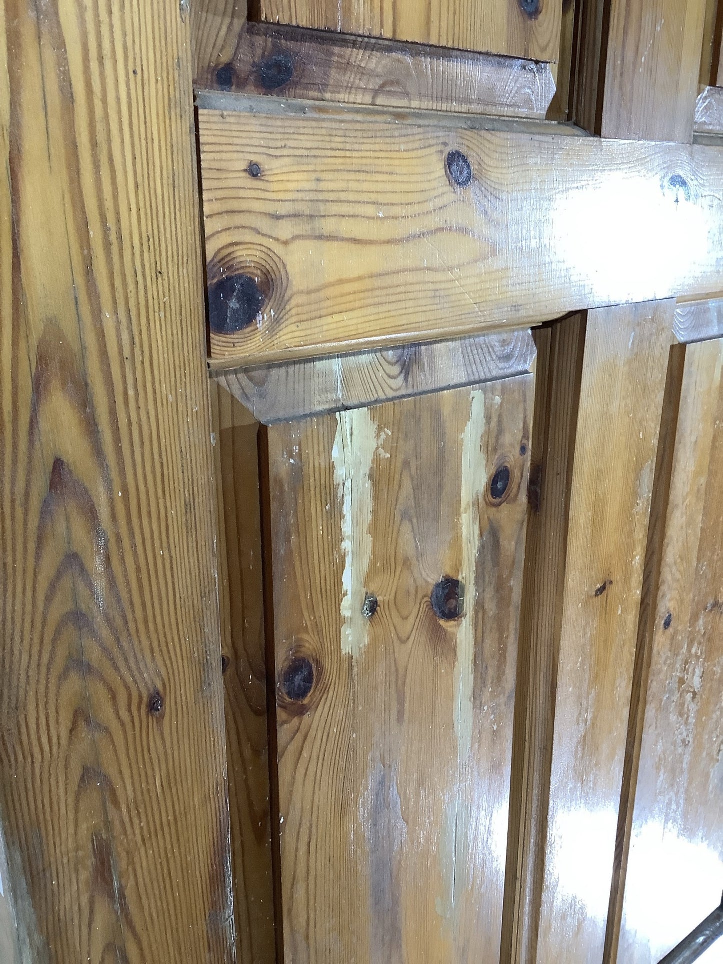 10th Pic Old Internal Varnished  Pine Reclaimed Door