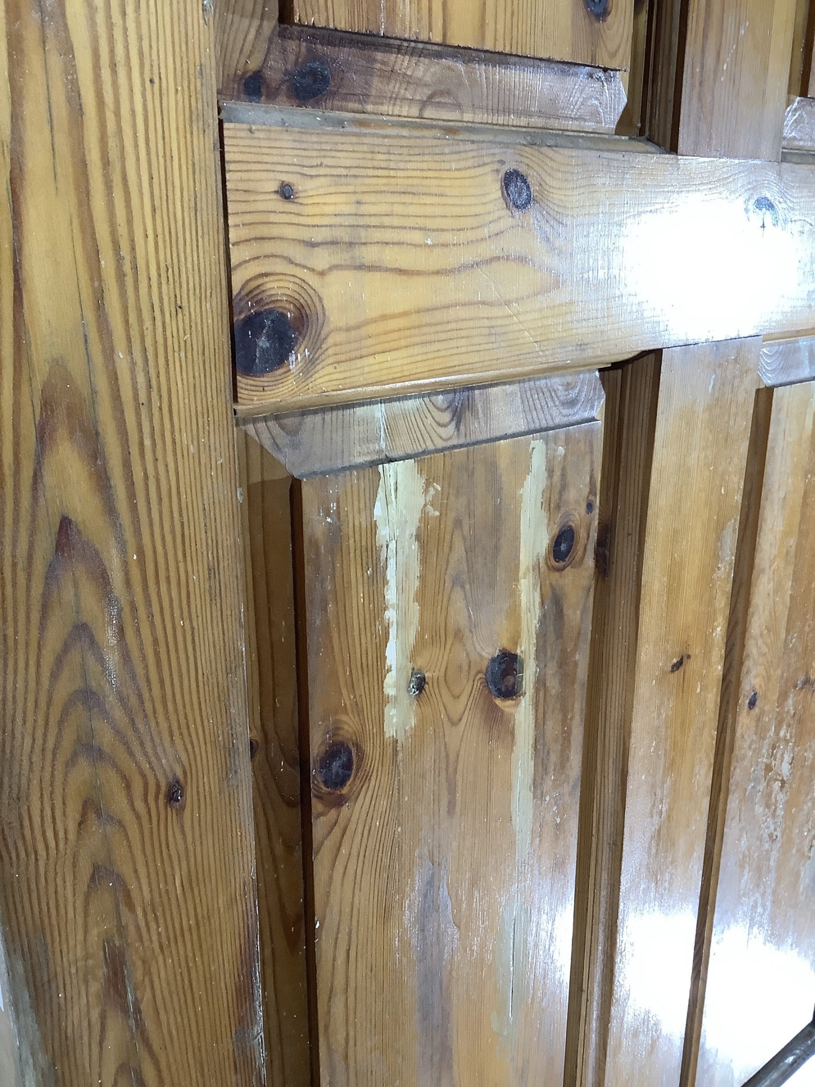 10th Pic Old Internal Varnished  Pine Reclaimed Door