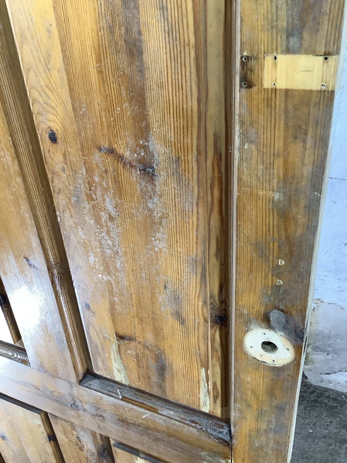11th Pic Old Internal Varnished  Pine Reclaimed Door