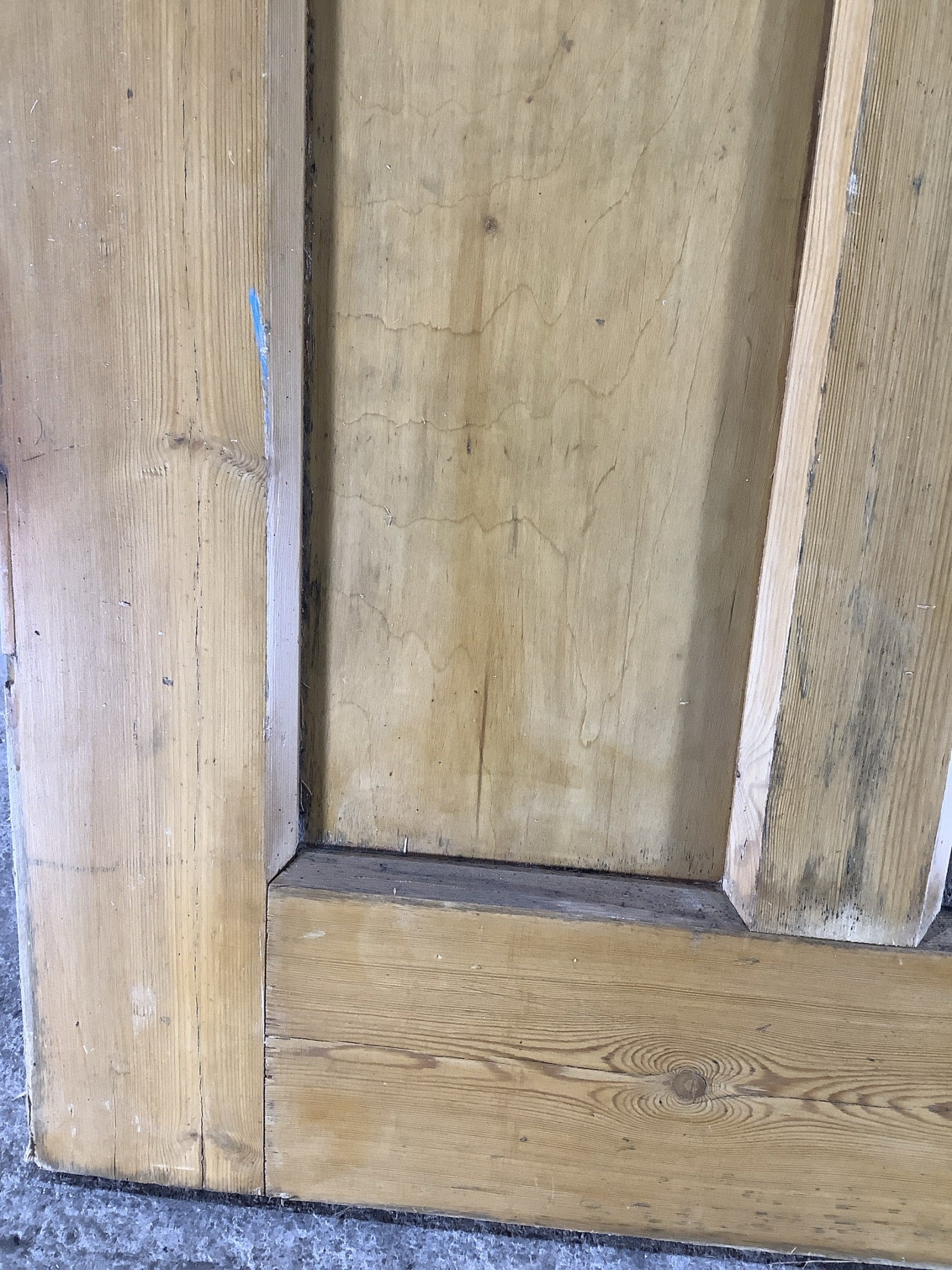12th Pic 1930s Internal Varnished  Pine Reclaimed Door