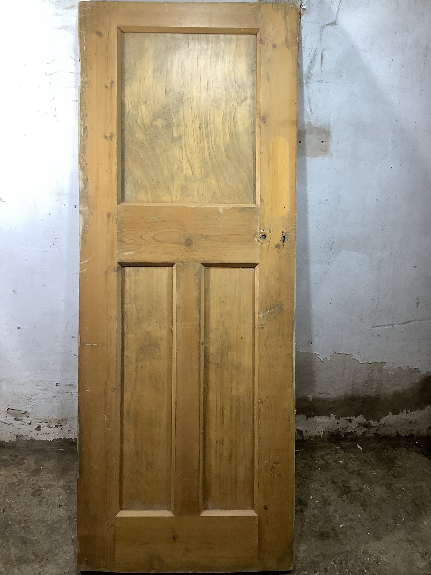 Main Picture 1930s Internal Stripped  Pine Reclaimed Door