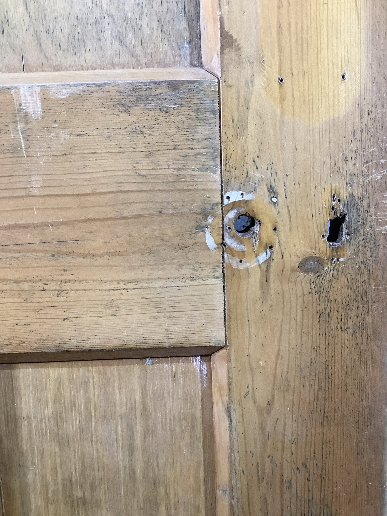 4th Pic 1930s Internal Stripped  Pine Reclaimed Door