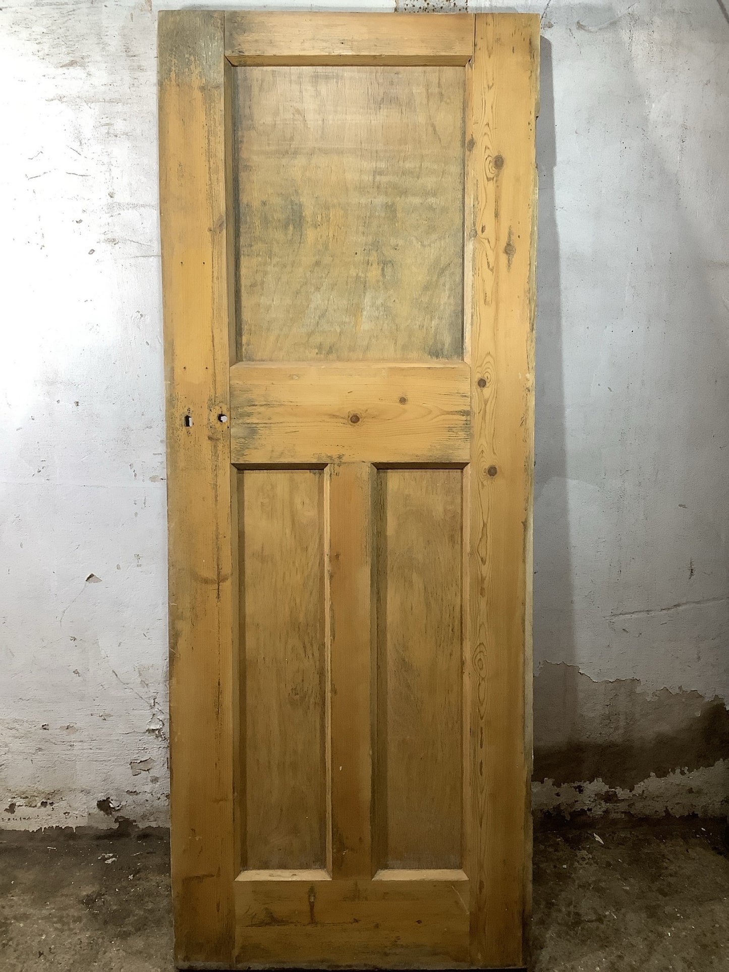 7th Pic 1930s Internal Stripped  Pine Reclaimed Door