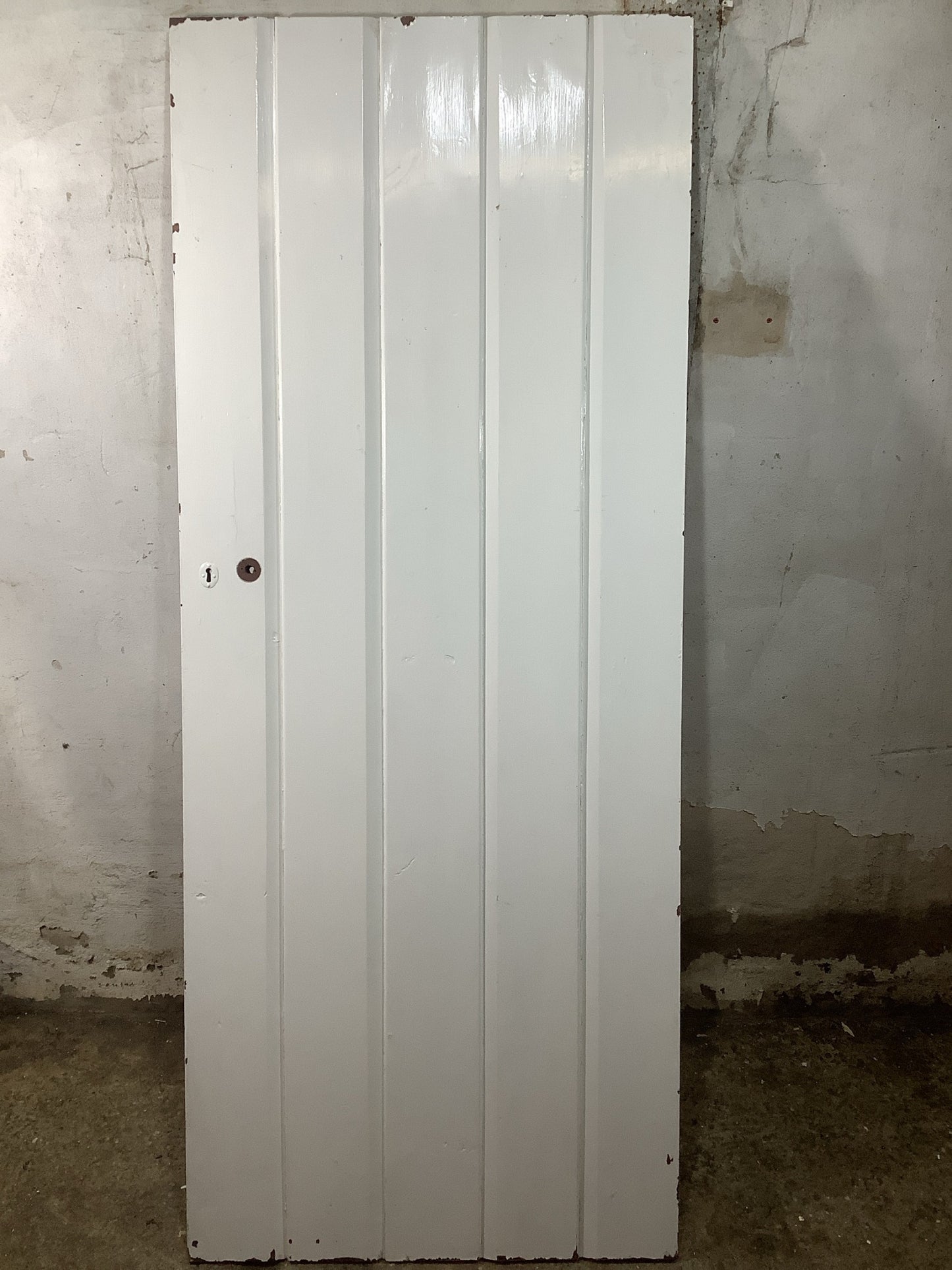 Main Picture Old Internal Painted  Pine Reclaimed Door