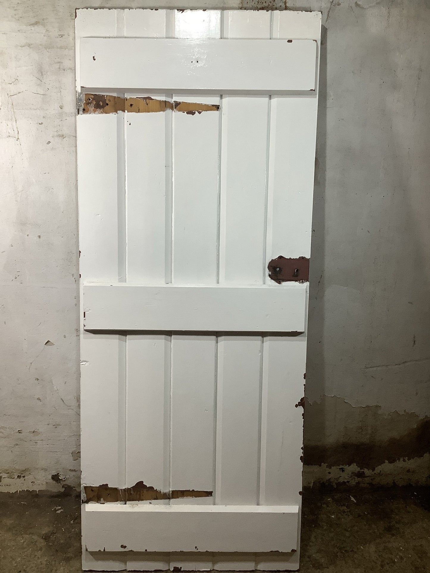 7th Pic Old Internal Painted  Pine Reclaimed Door