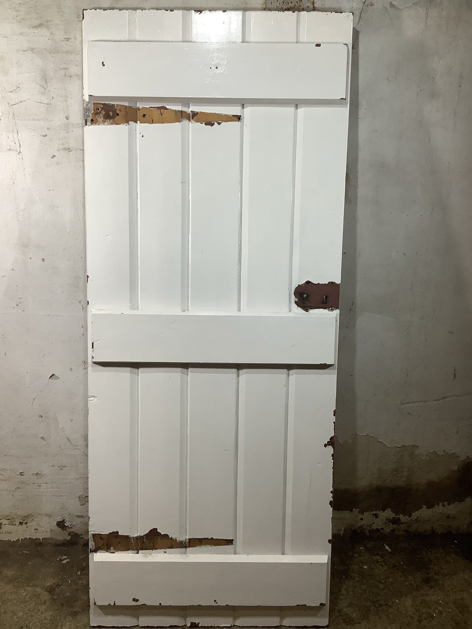 7th Pic Old Internal Painted  Pine Reclaimed Door