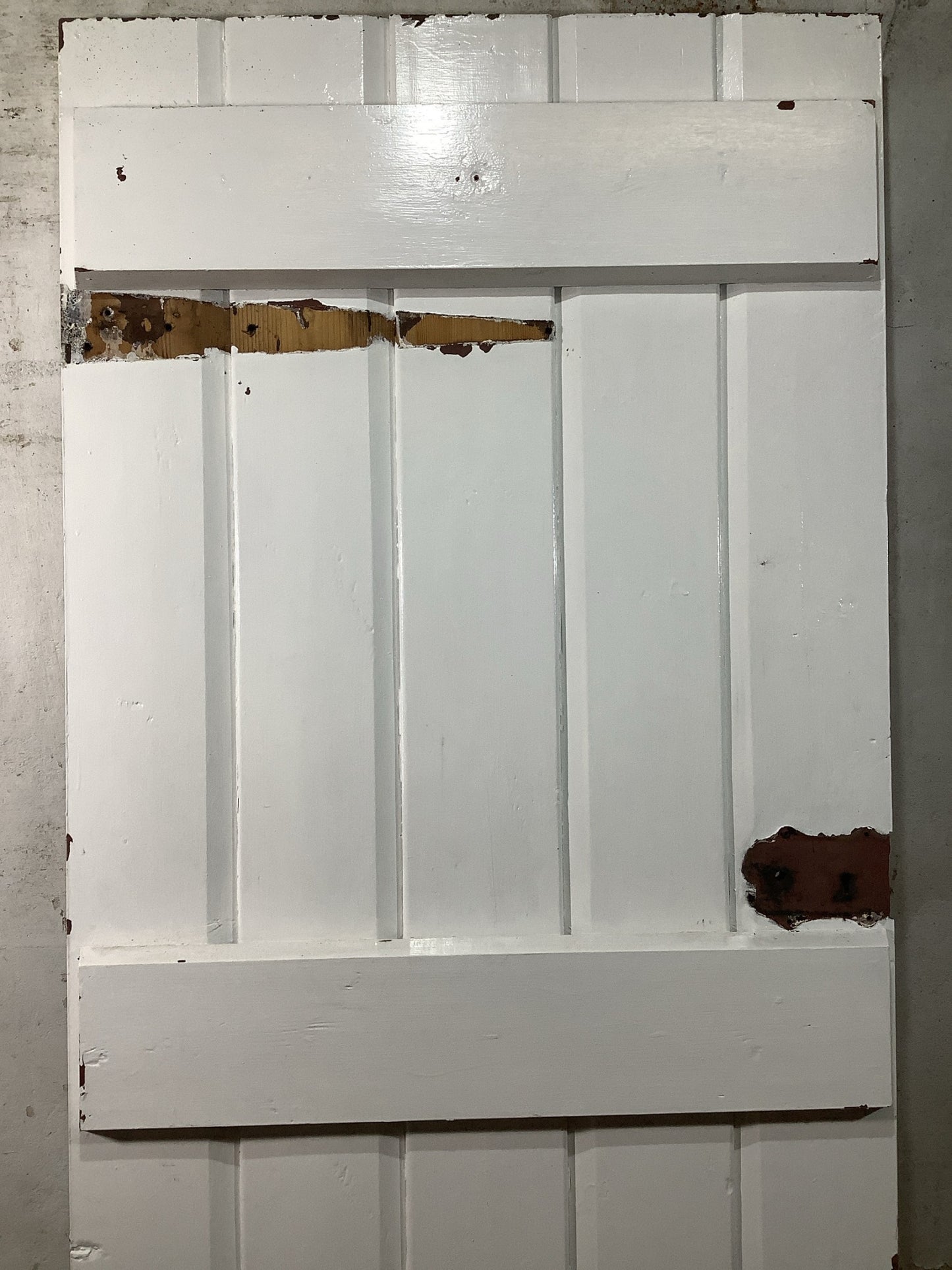 8th Pic Old Internal Painted  Pine Reclaimed Door