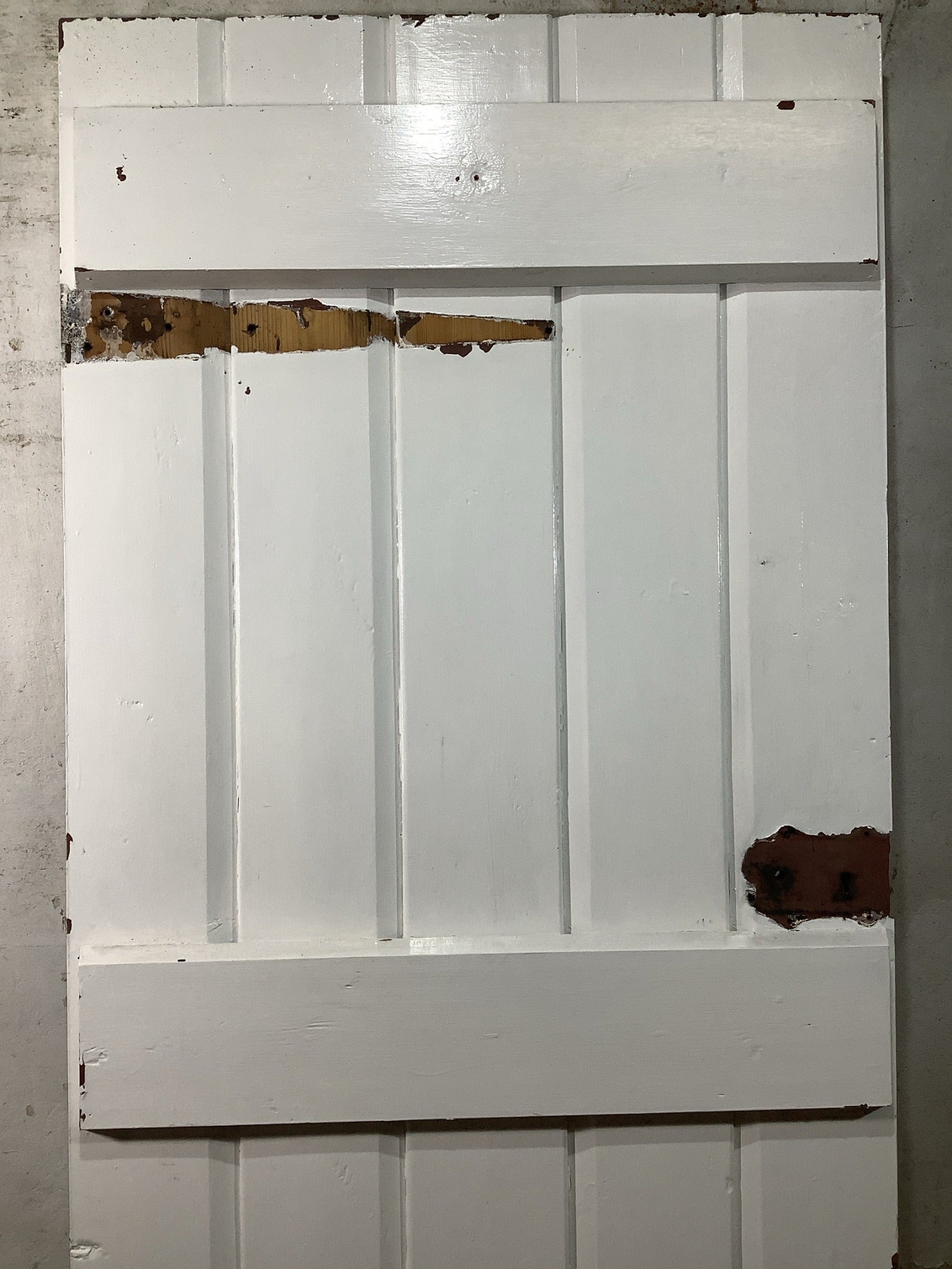 8th Pic Old Internal Painted  Pine Reclaimed Door