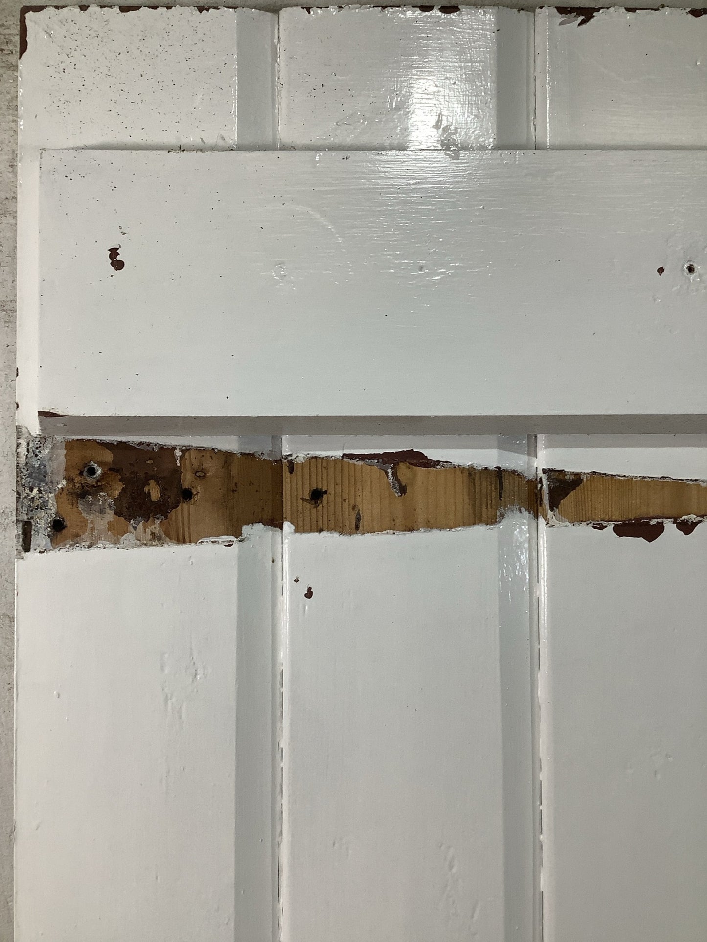 12th Pic Old Internal Painted  Pine Reclaimed Door