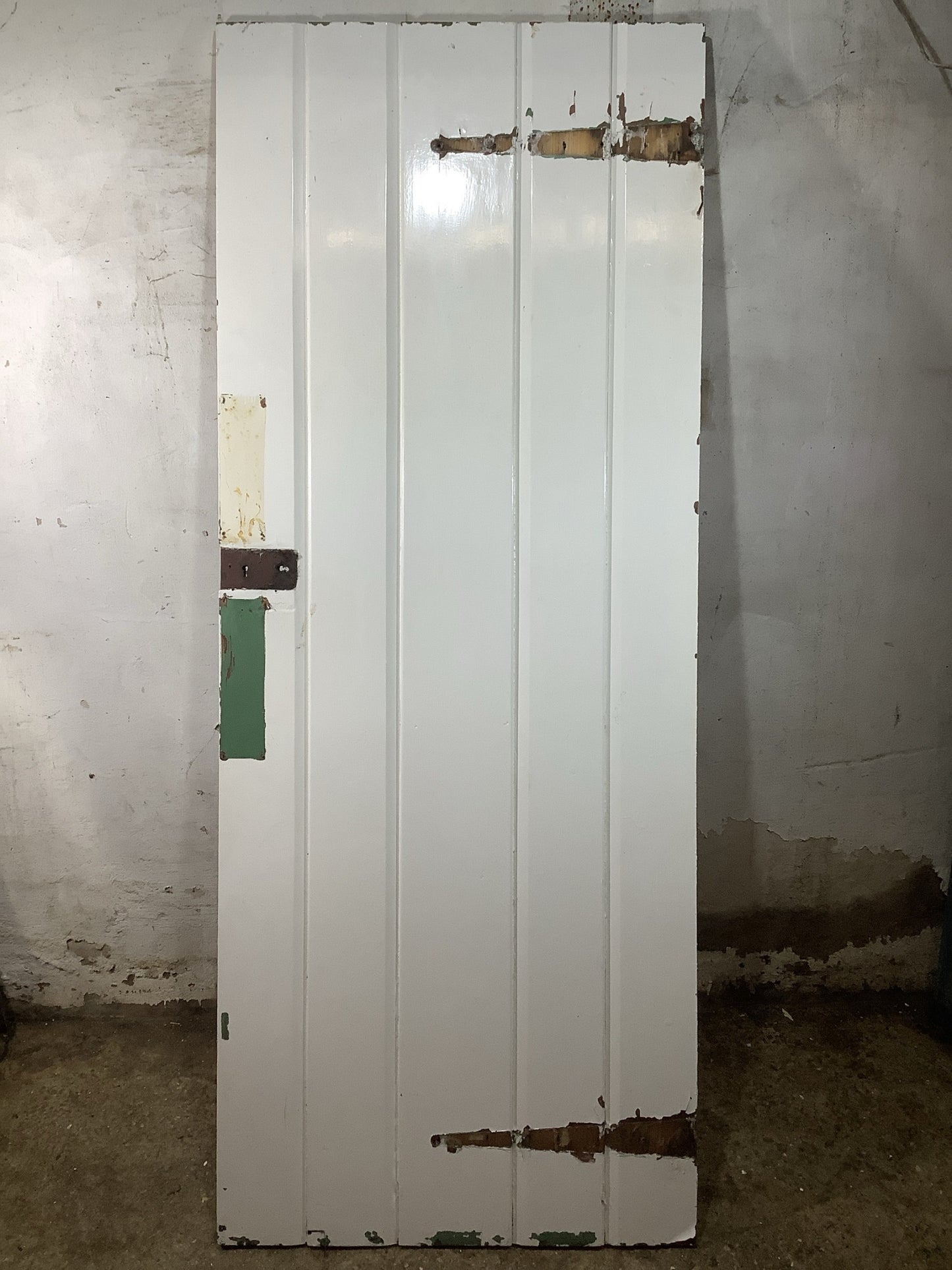 Main Picture Old Internal Painted  Pine Reclaimed Door