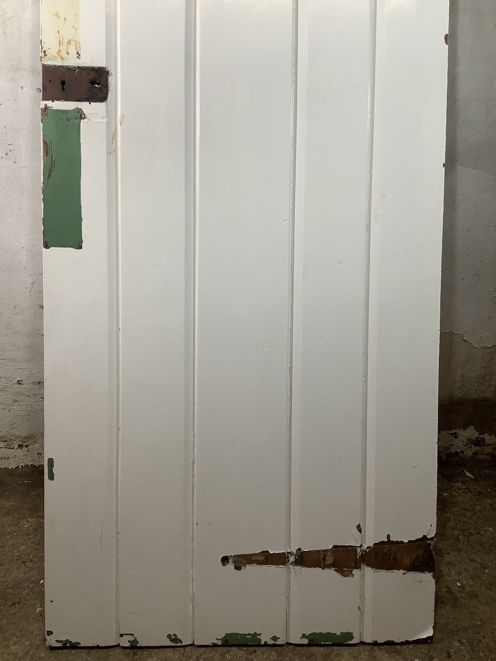 3rd Pic Old Internal Painted  Pine Reclaimed Door