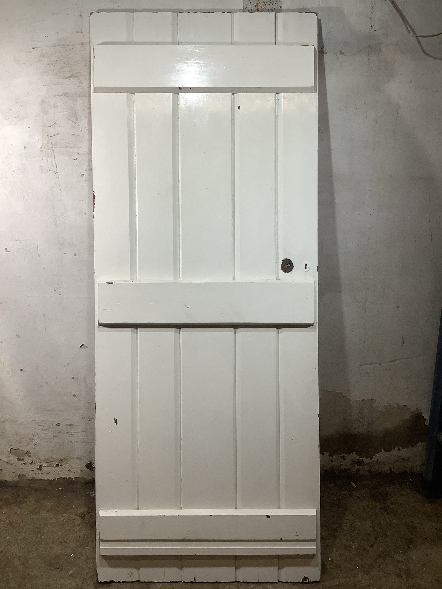 7th Pic Old Internal Painted  Pine Reclaimed Door