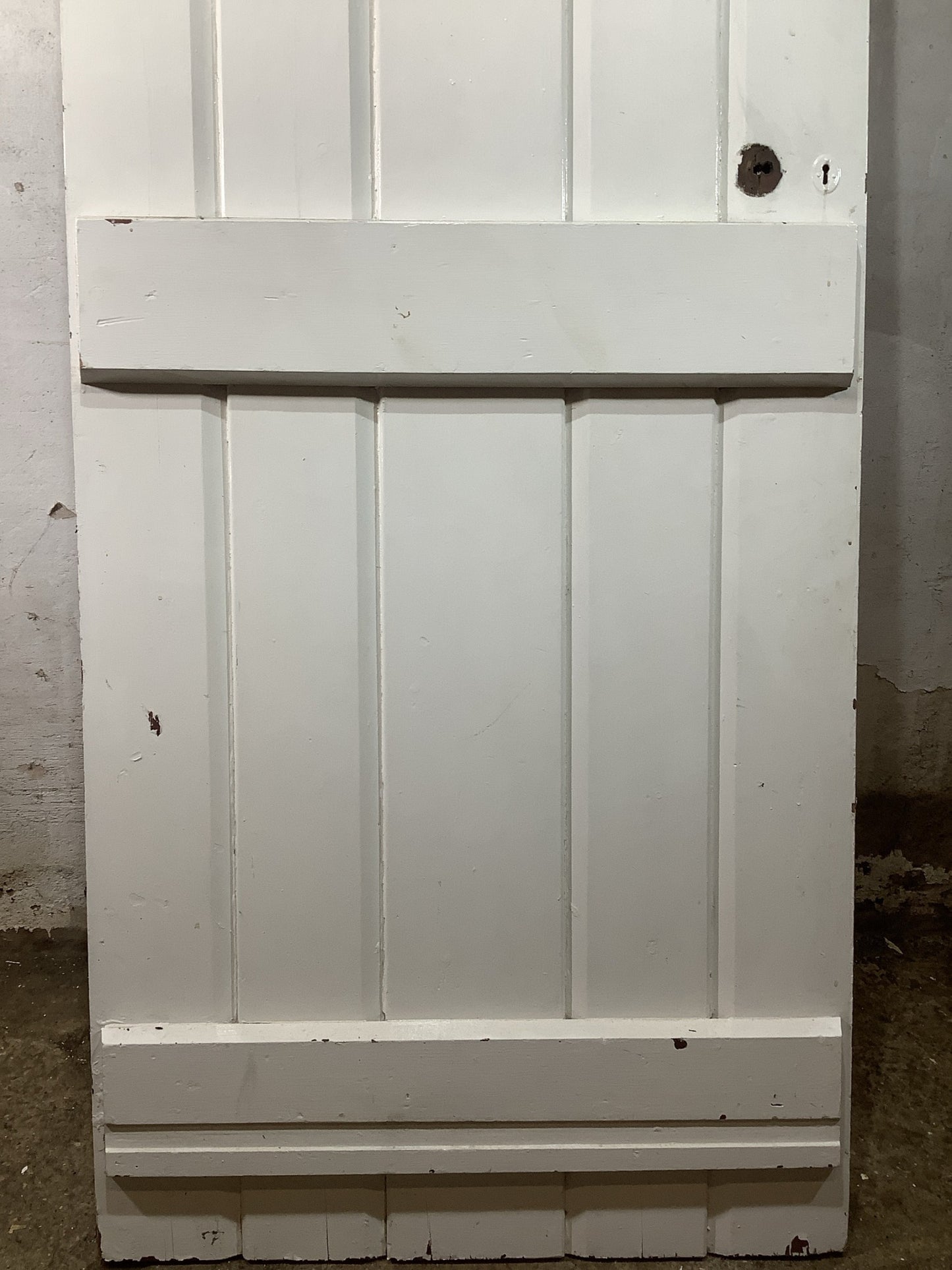 9th Pic Old Internal Painted  Pine Reclaimed Door