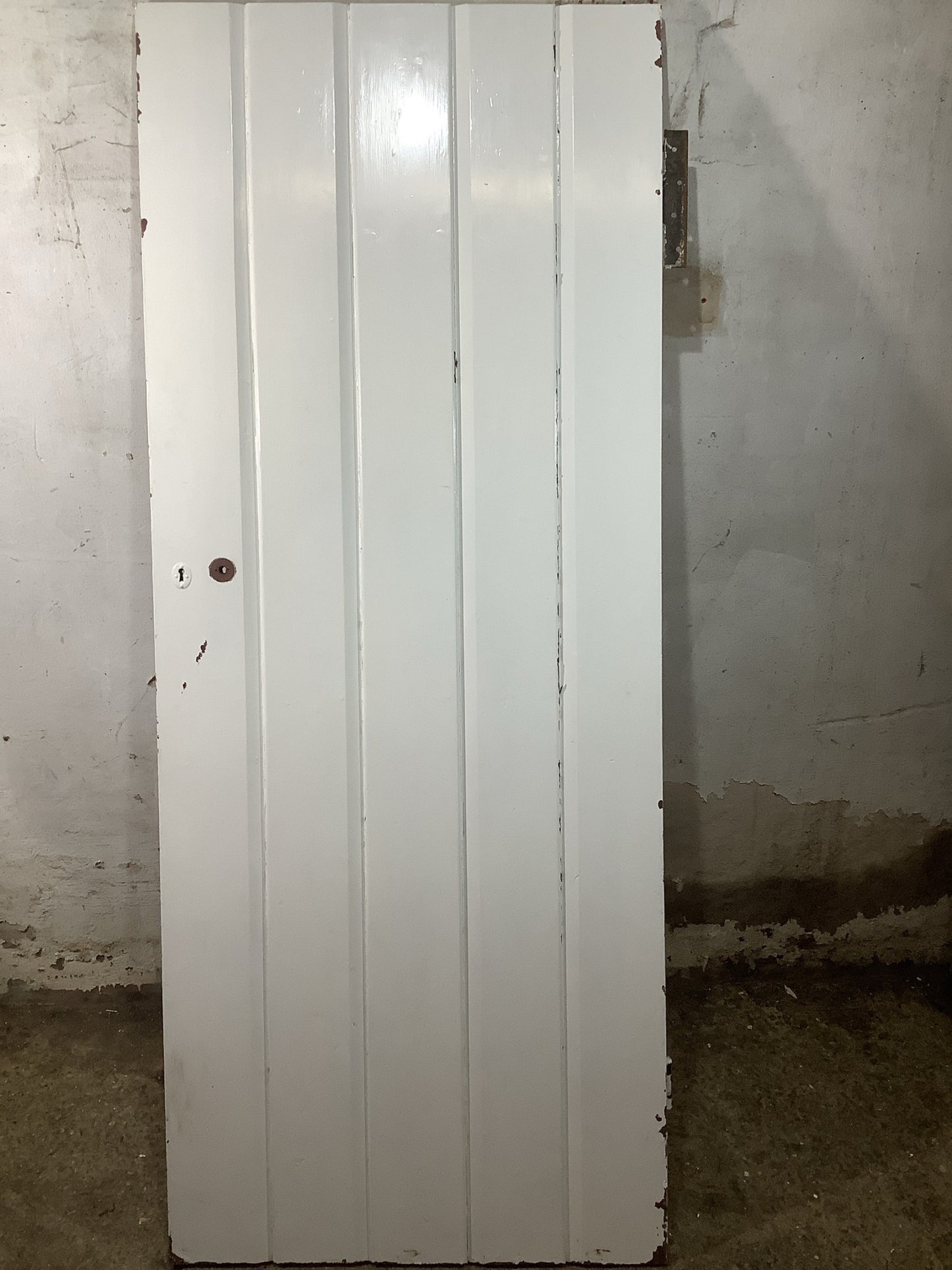 Main Picture Old Internal Painted  Pine Reclaimed Door
