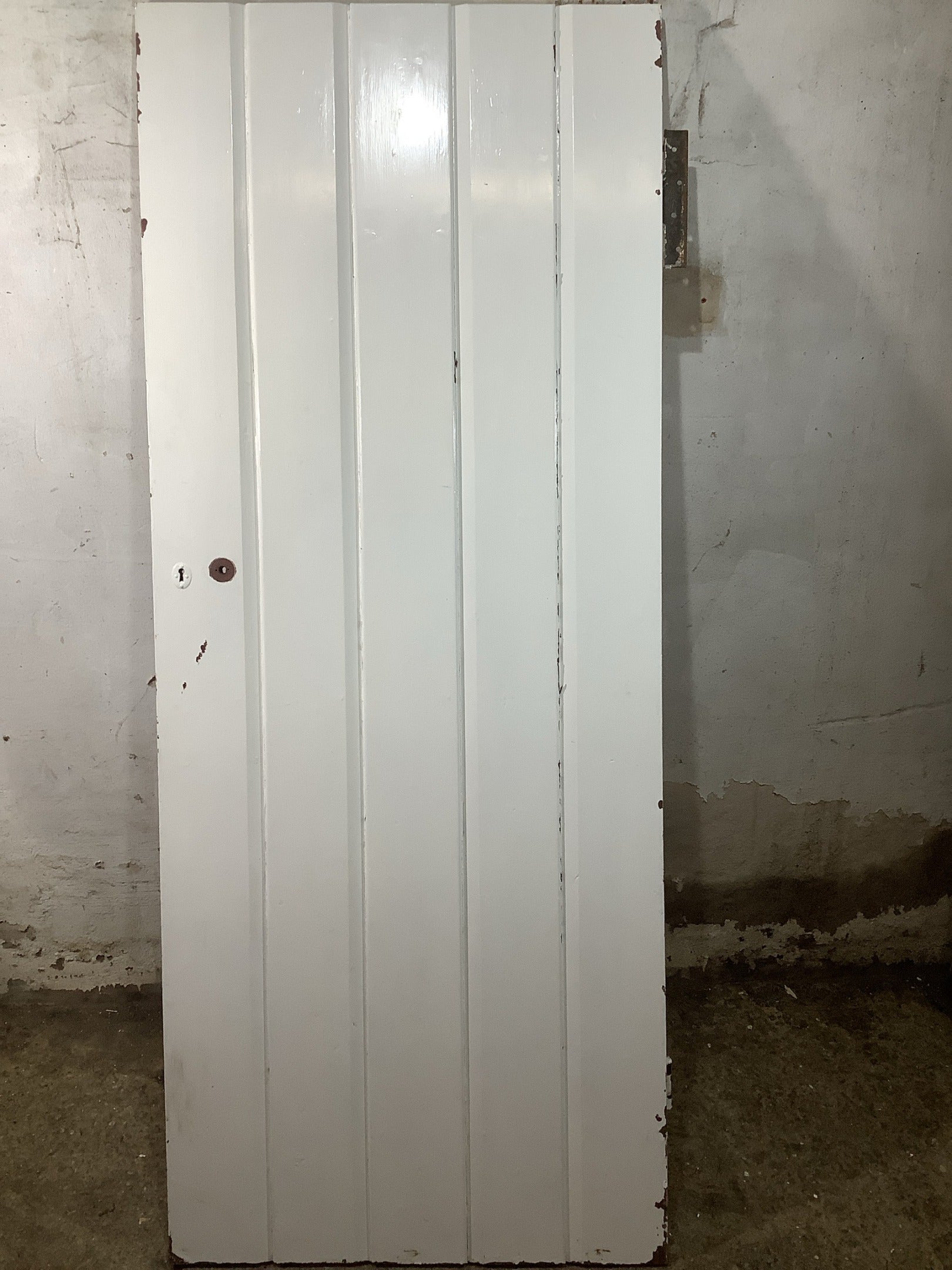Main Picture Old Internal Painted  Pine Reclaimed Door