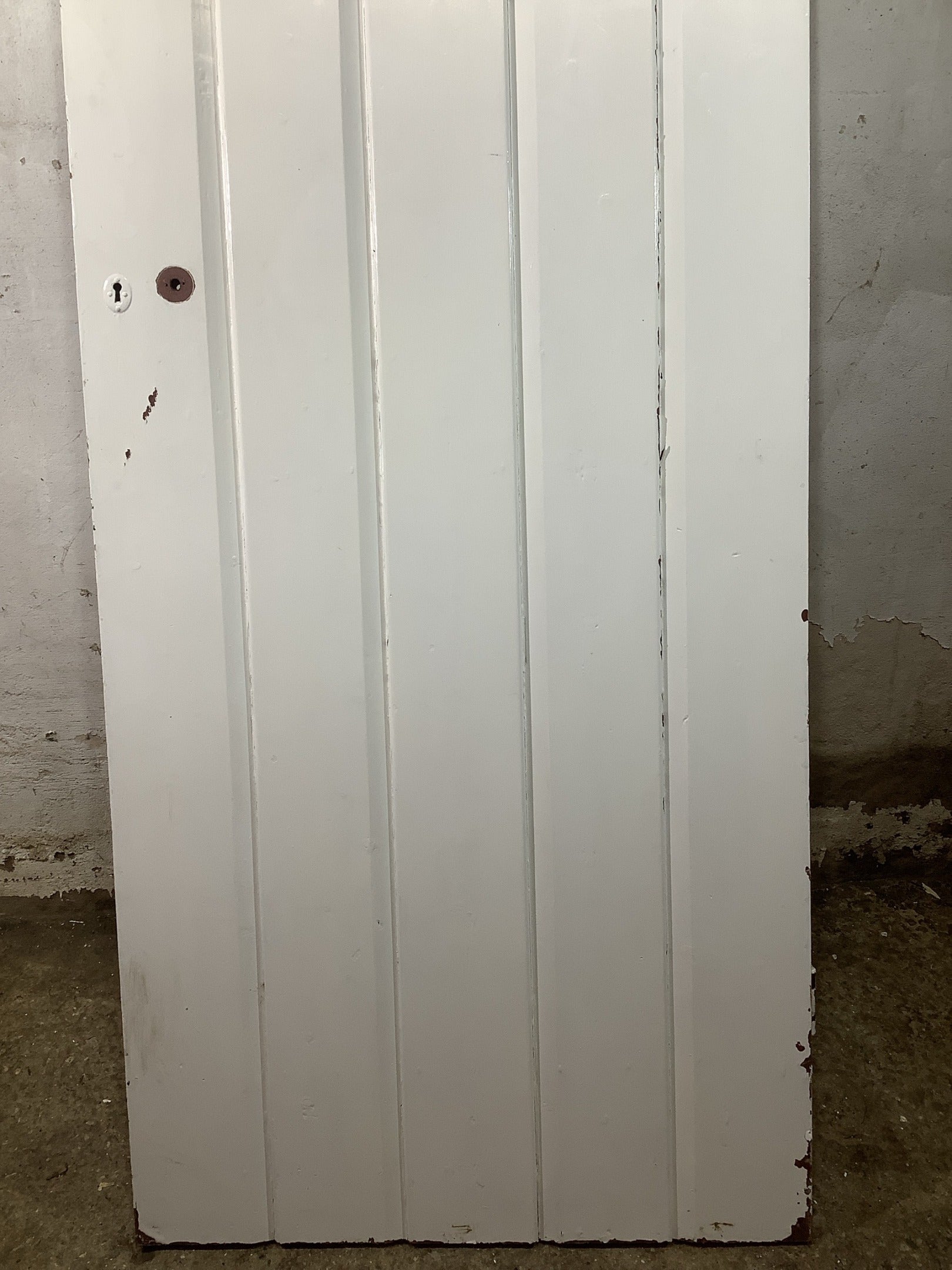 3rd Pic Old Internal Painted  Pine Reclaimed Door