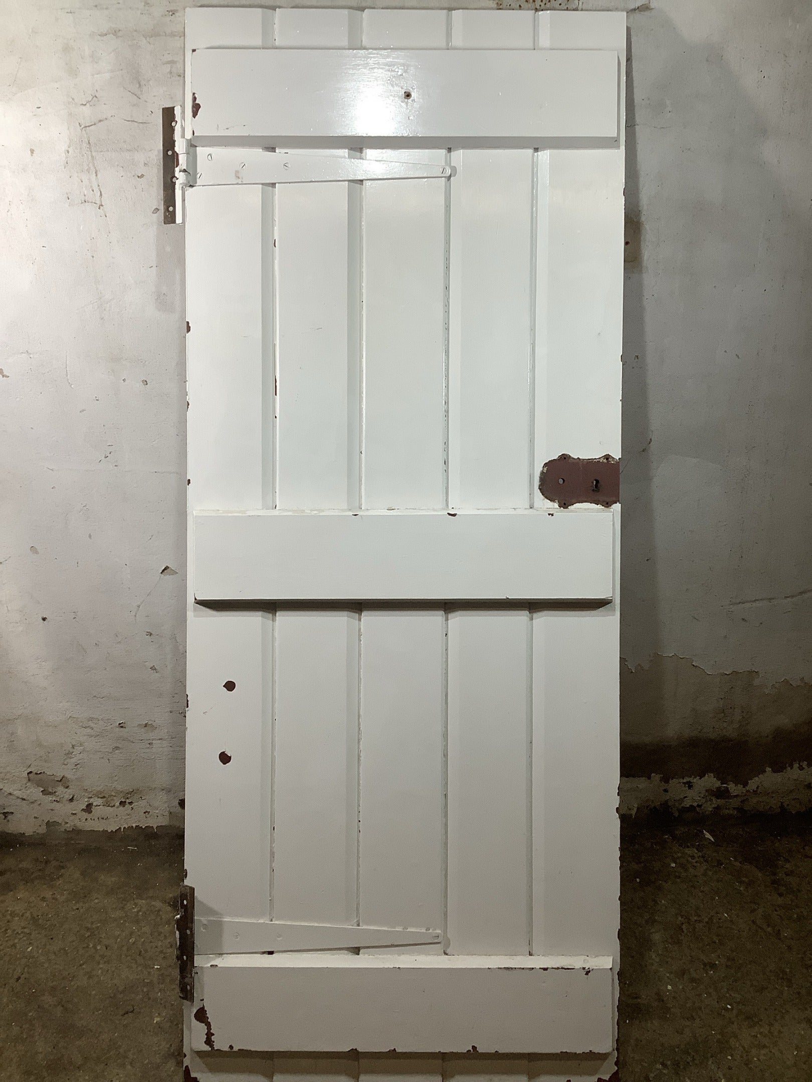 7th Pic Old Internal Painted  Pine Reclaimed Door