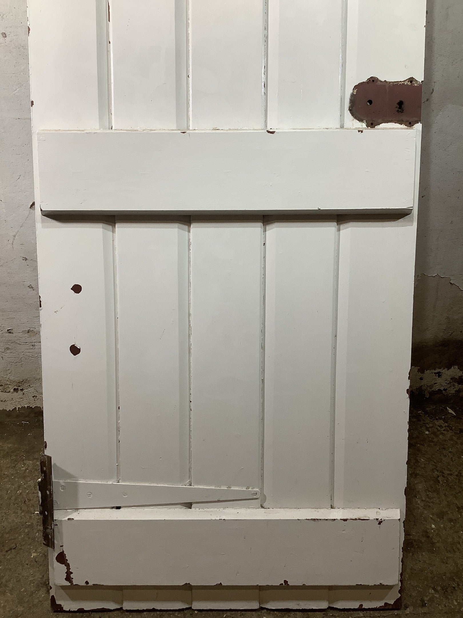 9th Pic Old Internal Painted  Pine Reclaimed Door