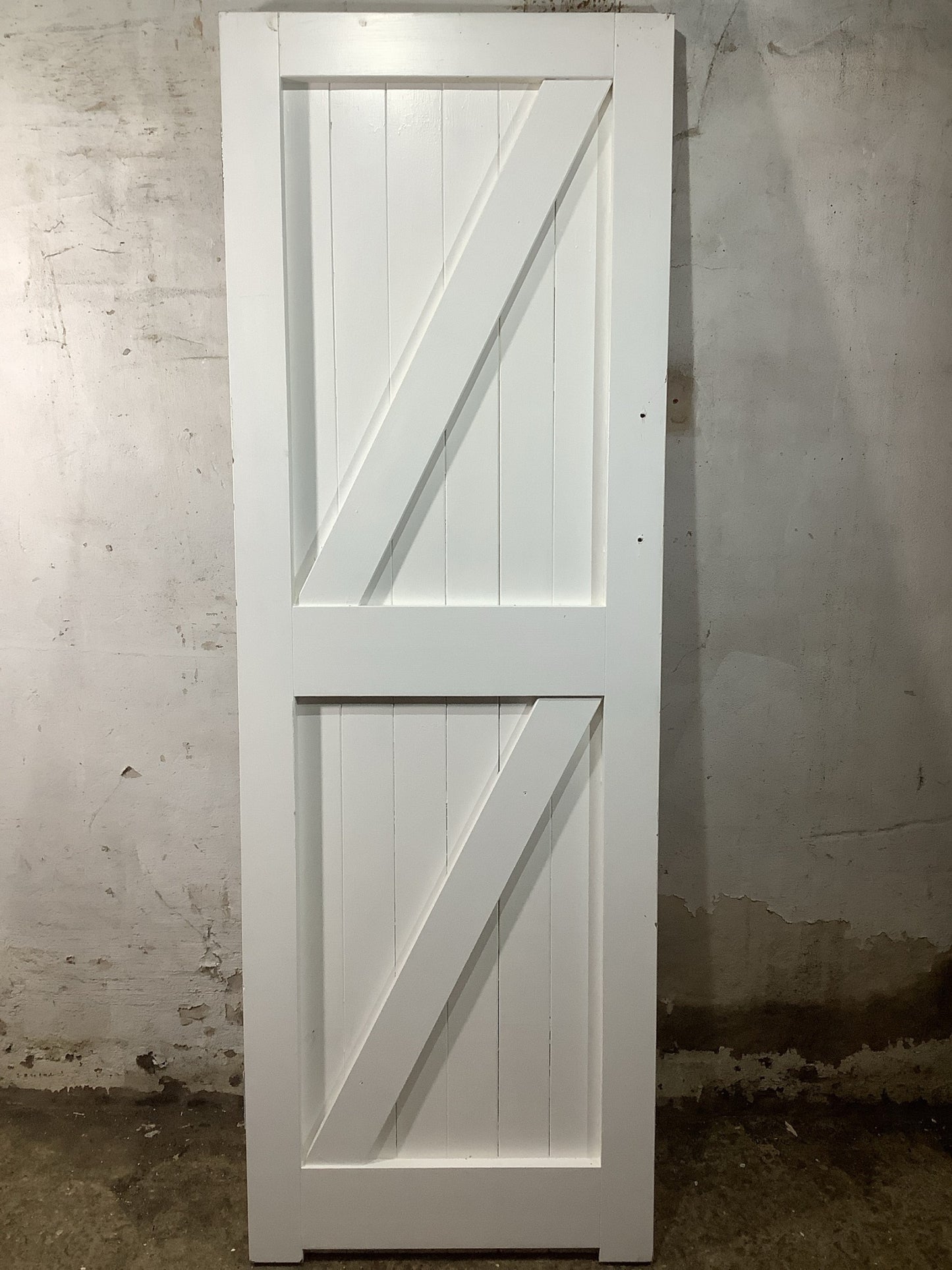 7th Pic Old Internal Painted  Pine Reclaimed Door