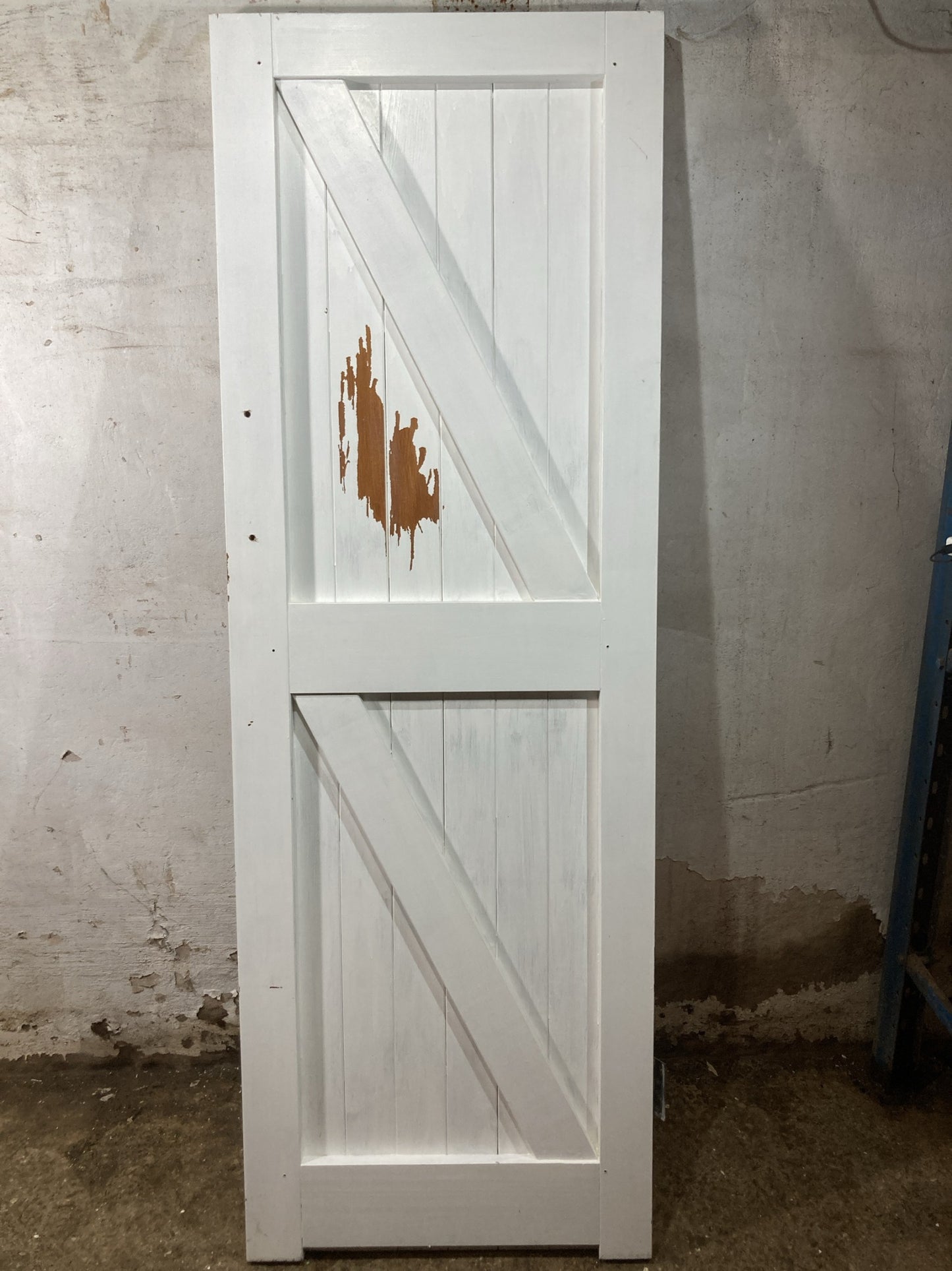 7th Pic Old Internal Painted  Pine Reclaimed Door
