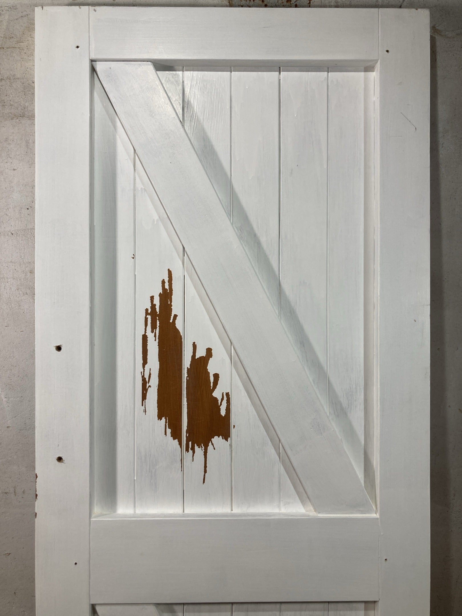 8th Pic Old Internal Painted  Pine Reclaimed Door