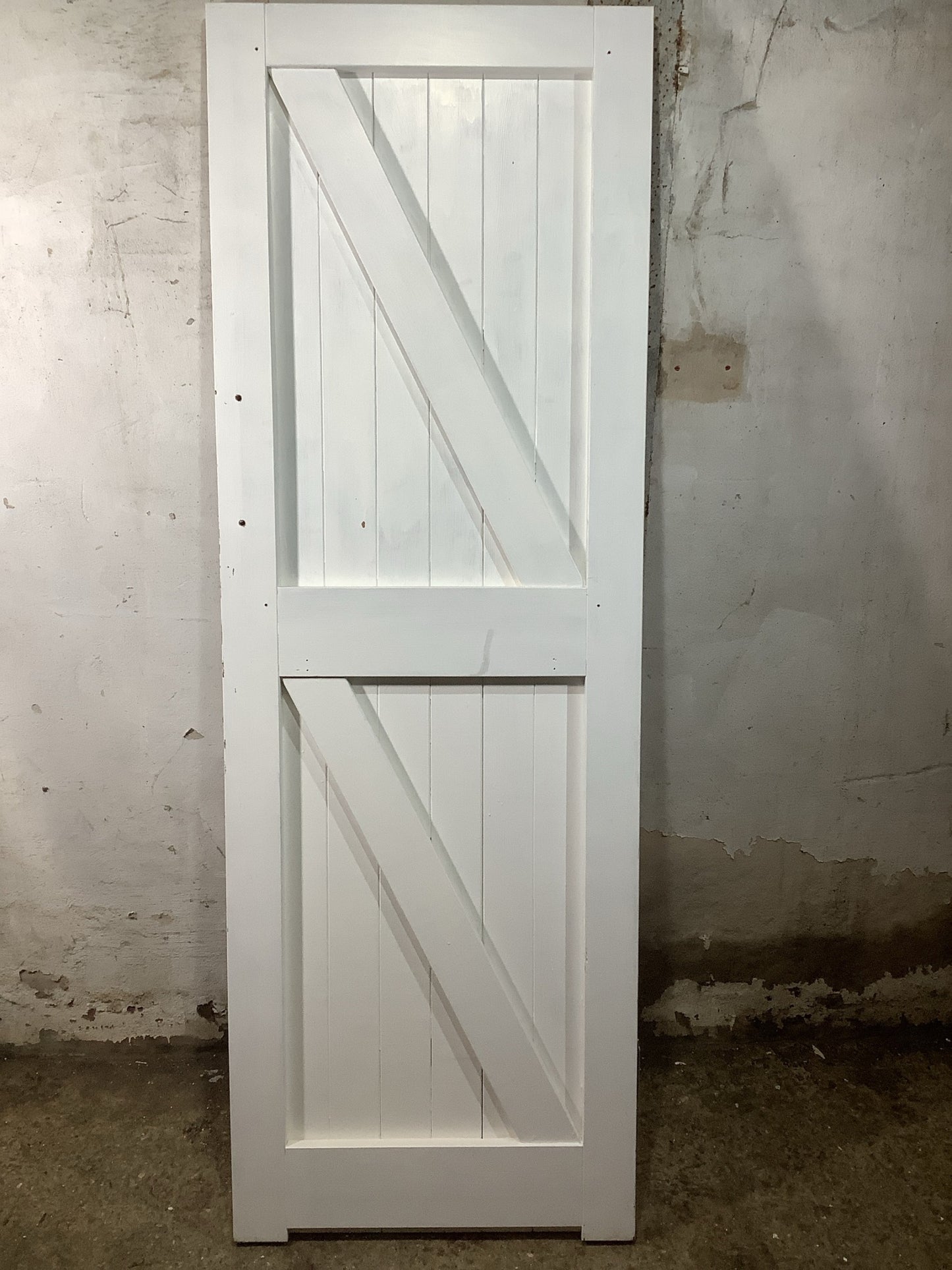 7th Pic Old Internal Painted  Pine Reclaimed Door