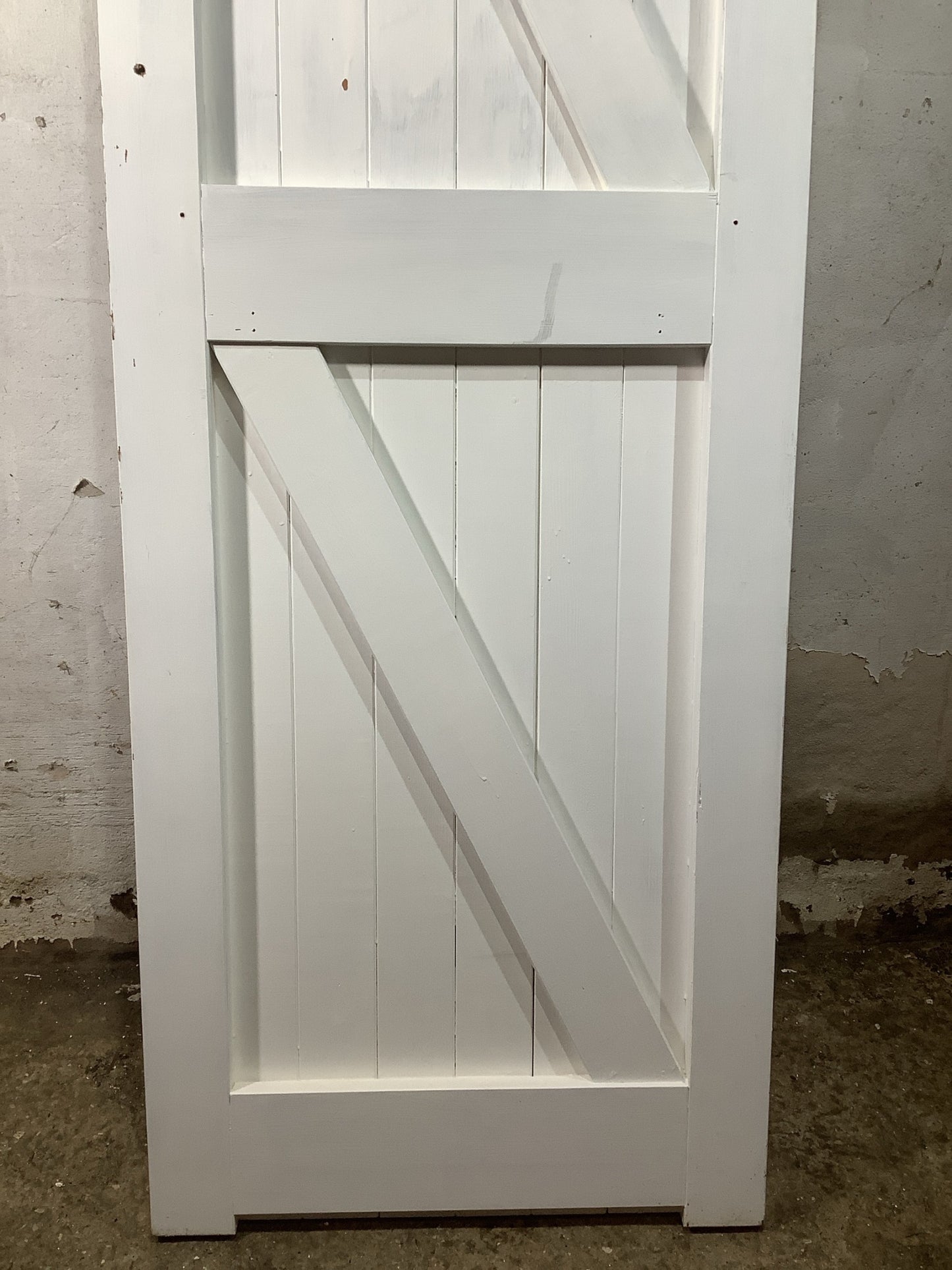 9th Pic Old Internal Painted  Pine Reclaimed Door