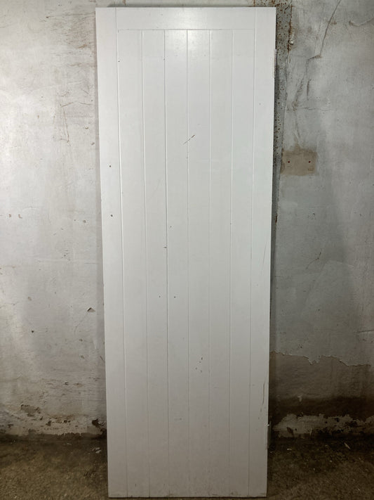 Main Picture Old Internal Painted  Pine Reclaimed Door