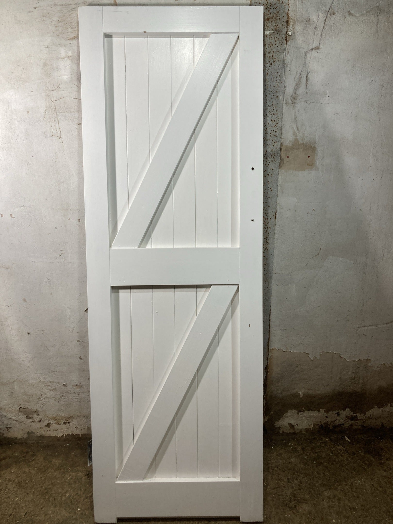 7th Pic Old Internal Painted  Pine Reclaimed Door