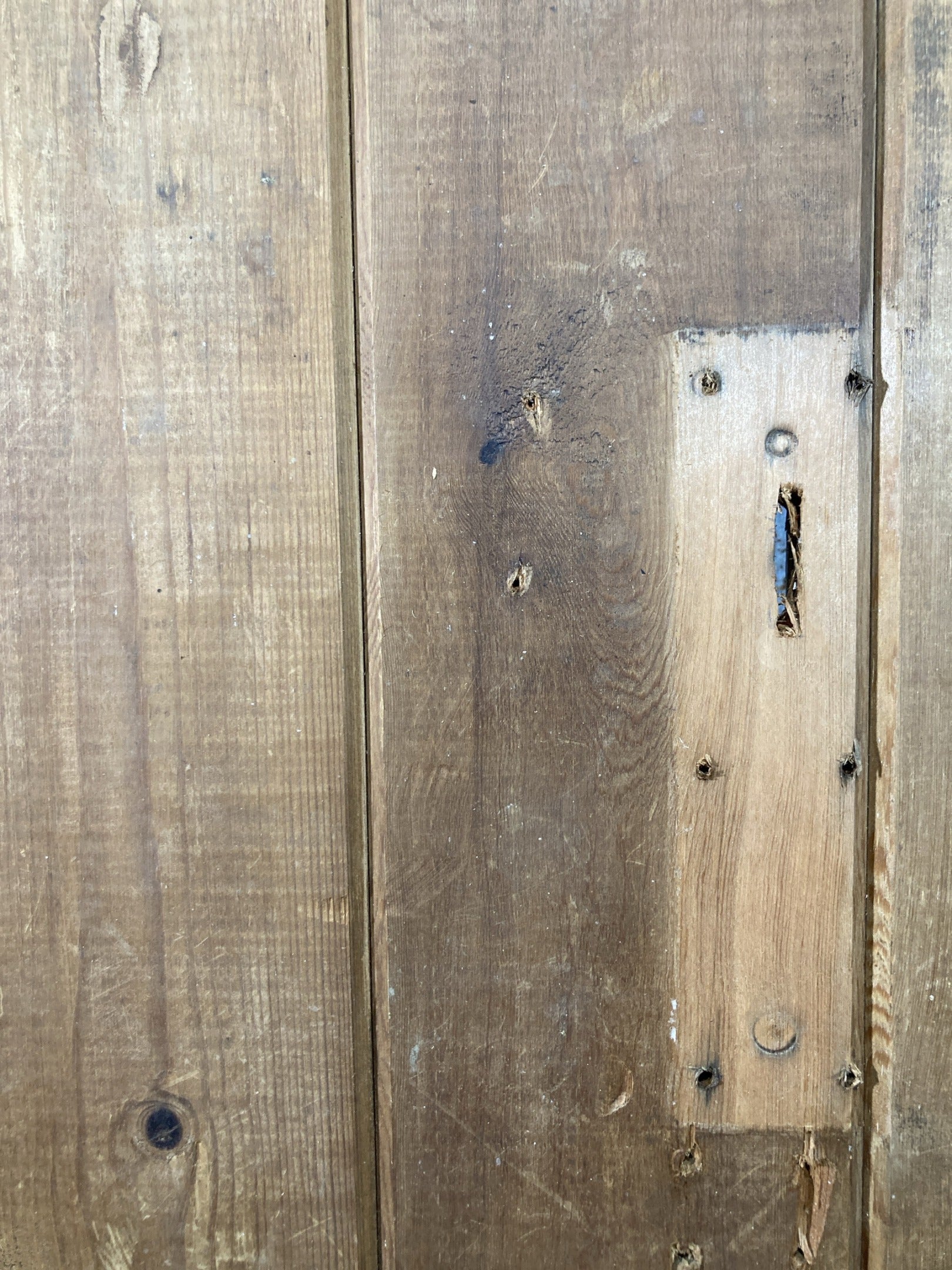 4th Pic Old Internal Stripped  Pine Reclaimed Door