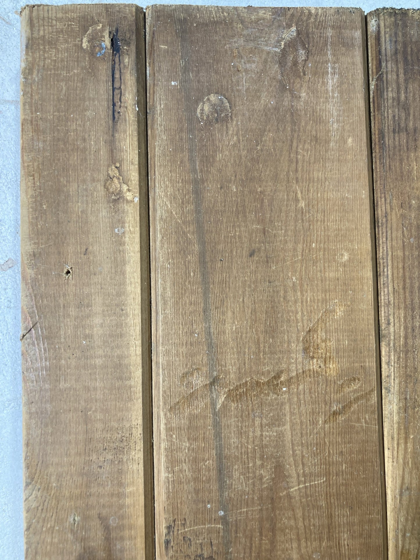 6th Pic Old Internal Stripped  Pine Reclaimed Door