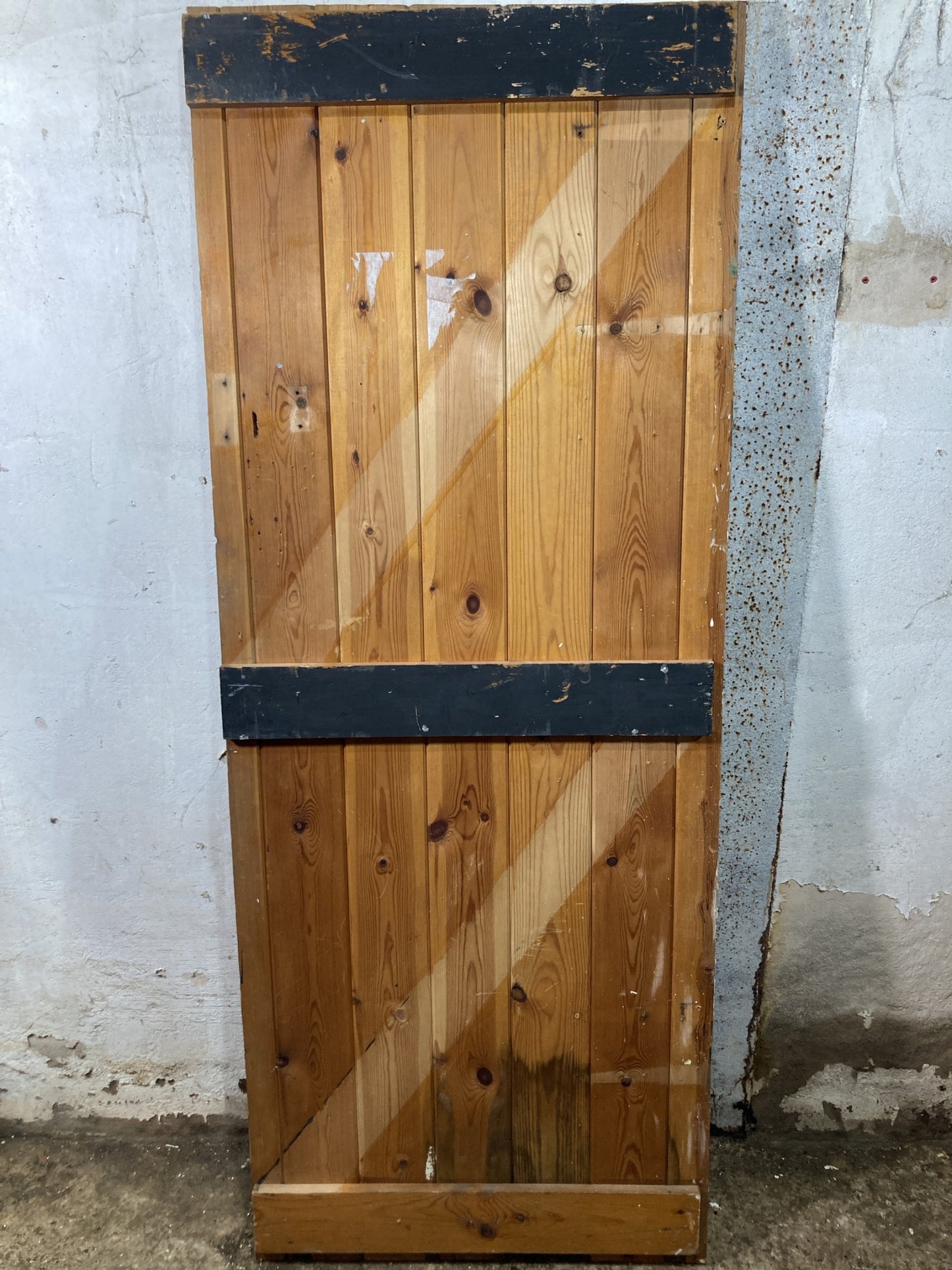 7th Pic Old Internal Stripped  Pine Reclaimed Door