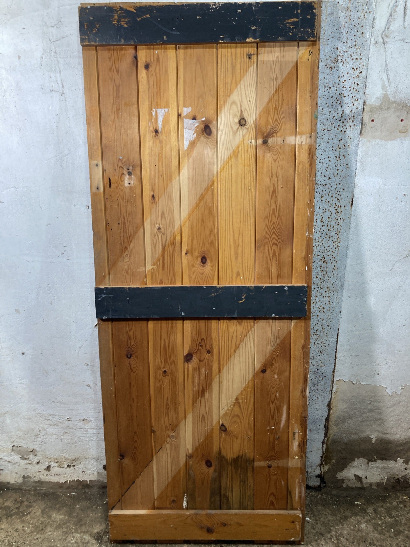 7th Pic Old Internal Stripped  Pine Reclaimed Door