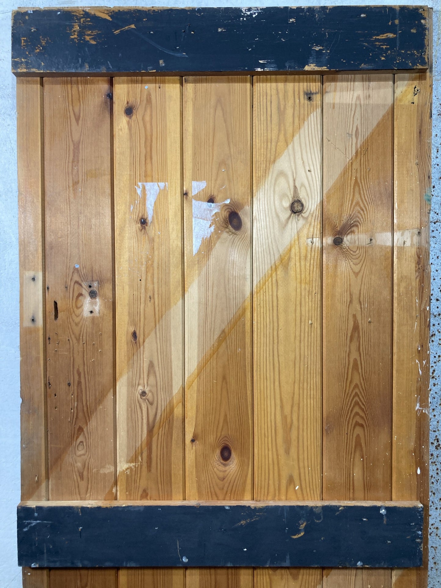 8th Pic Old Internal Stripped  Pine Reclaimed Door
