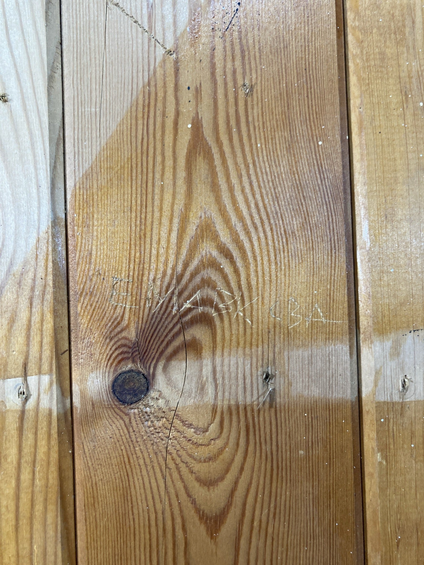 11th Pic Old Internal Stripped  Pine Reclaimed Door