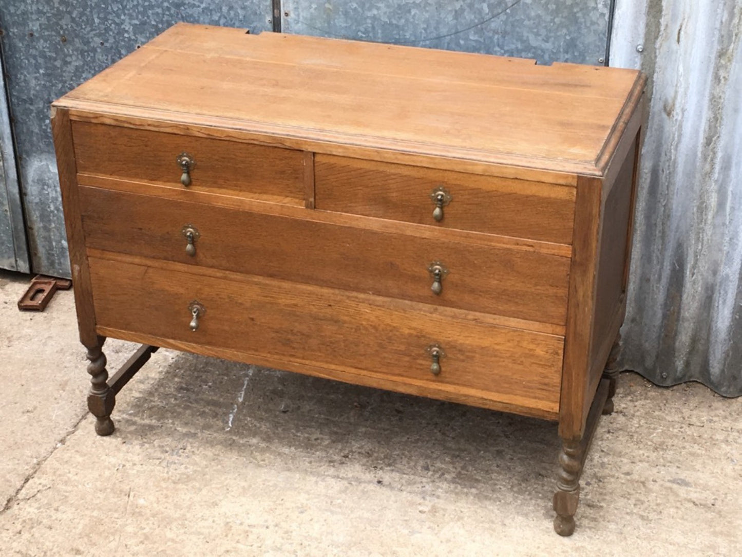 Reclaimed Oak Chest Of Drawers Ex Dressing Chest