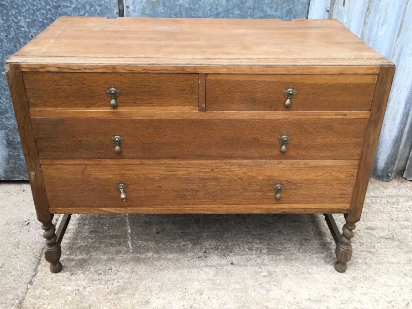 Reclaimed Oak Chest Of Drawers Ex Dressing Chest