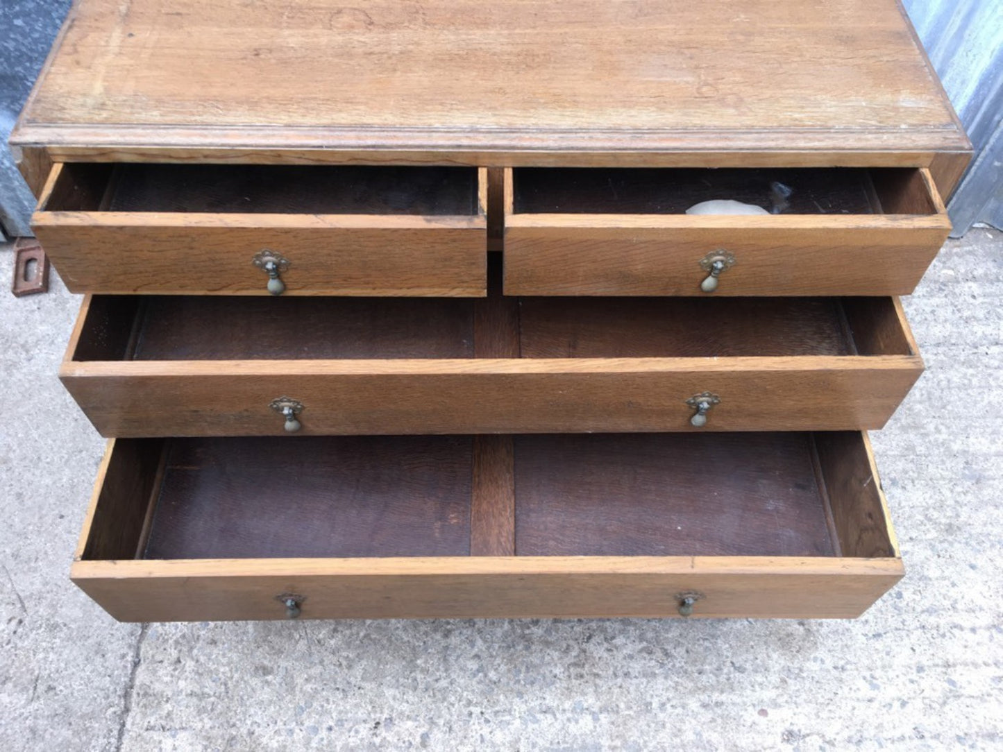 Reclaimed Oak Chest Of Drawers Ex Dressing Chest