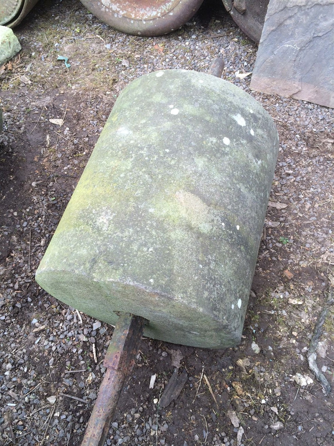 Reclaimed Victorian Old Millstone Green Pennant 16½“