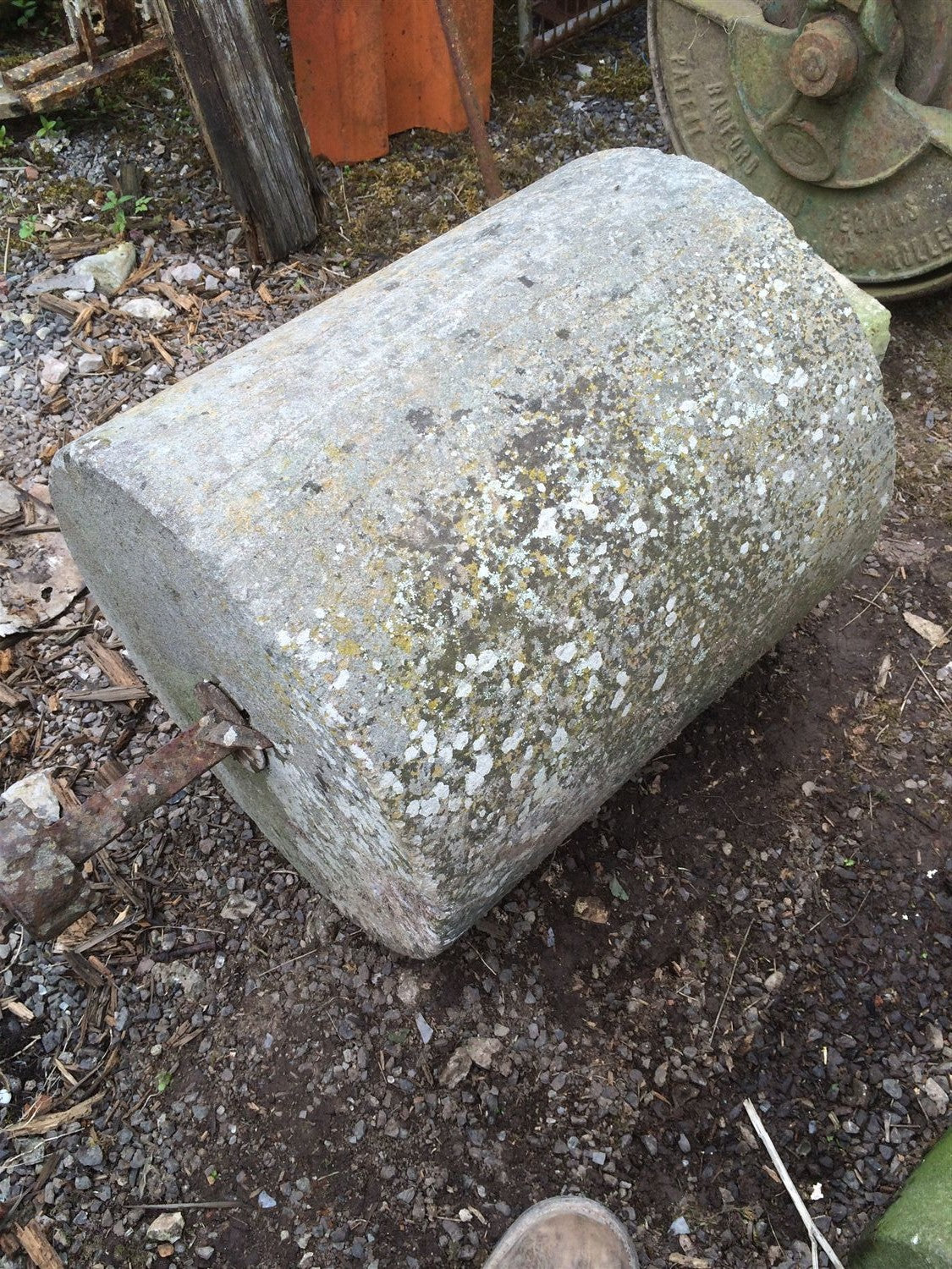 Reclaimed Victorian Old Millstone 19“