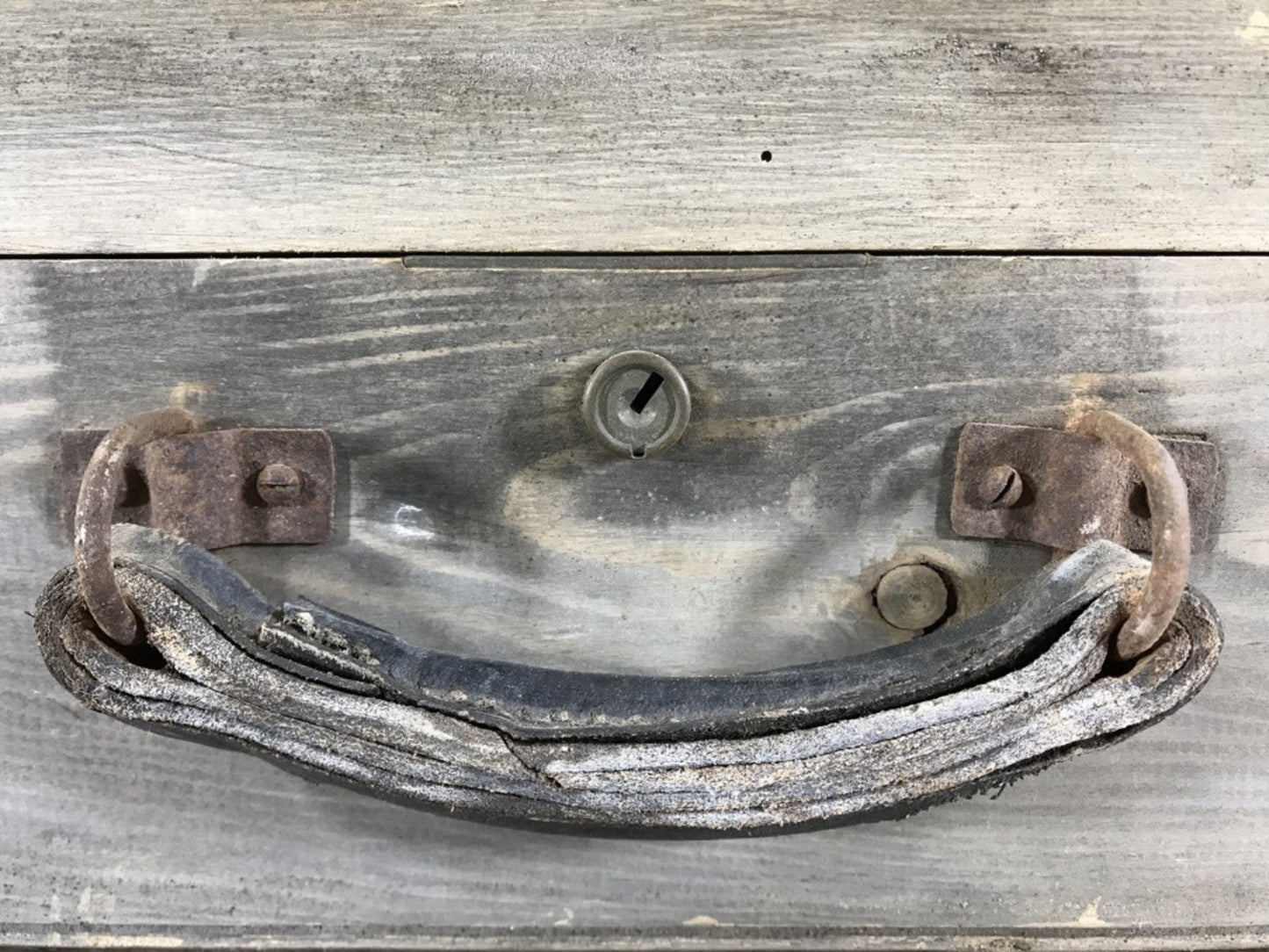 Reclaimed Stripped Pine & Ply Old Fashioned Tool Storage Box