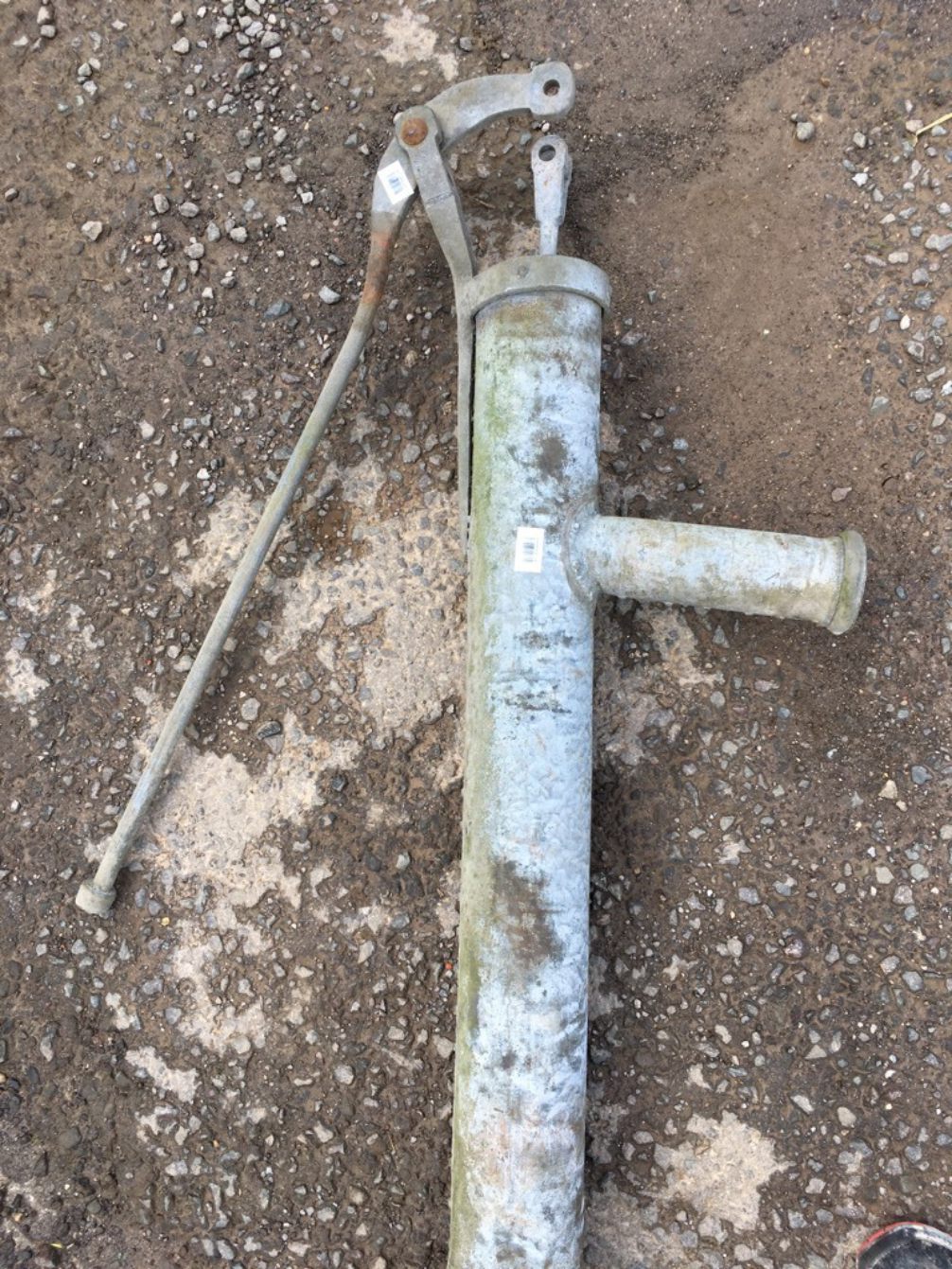 Vintage 1930s Galvanized Water Well Bore Hole Pump 111 3/8” High