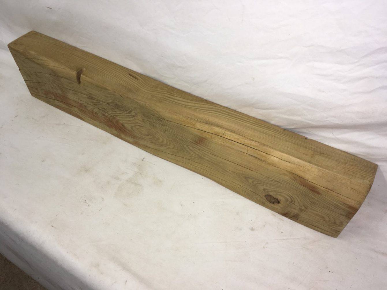 30 Inch Or 76cm Reclaimed Old Pine Timber Beam Floating Over Mantle Shelf Joist