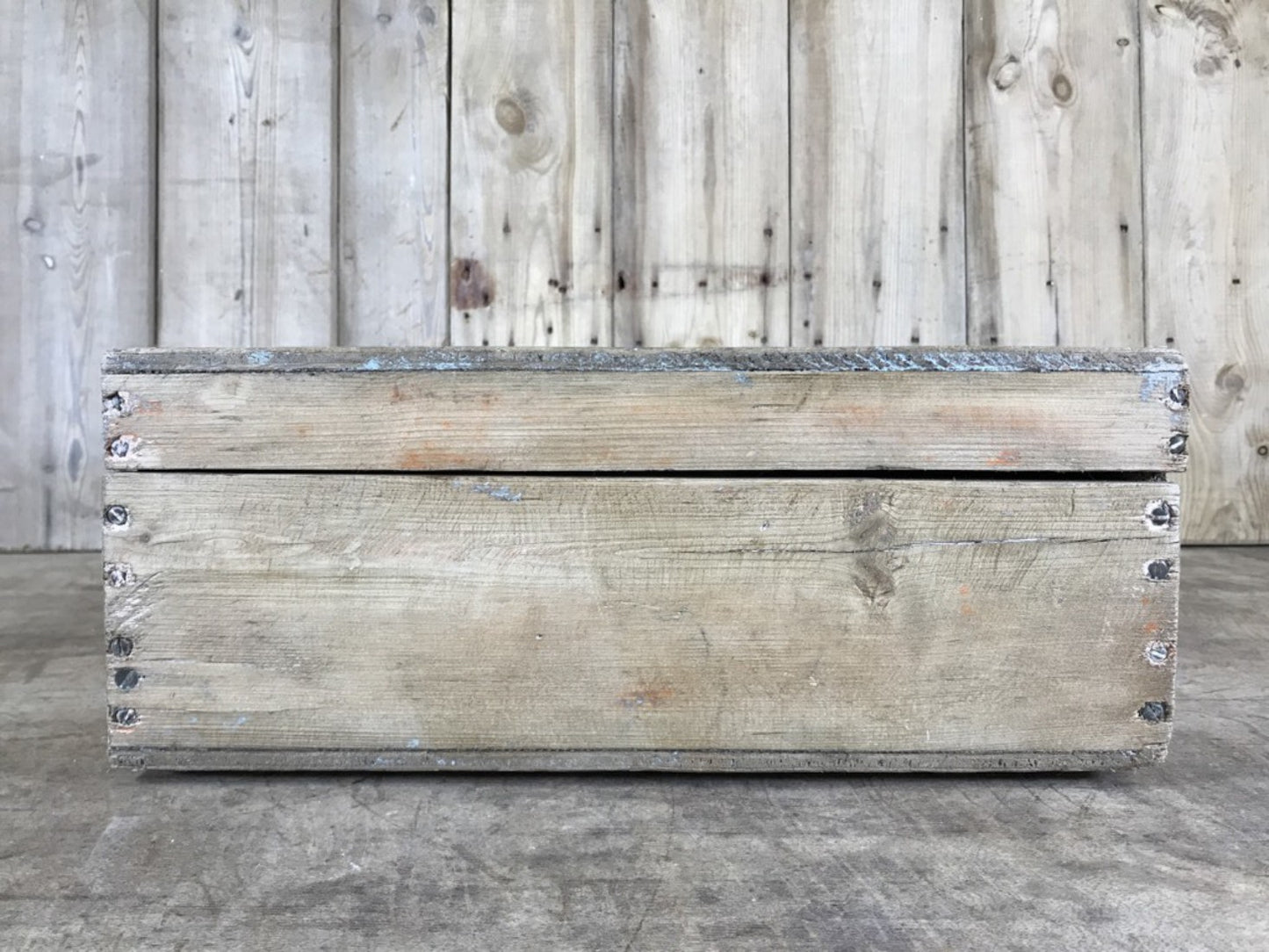 Reclaimed Old Pine Storage Box Chest 6 1/8x19 1//4x15 1/4"