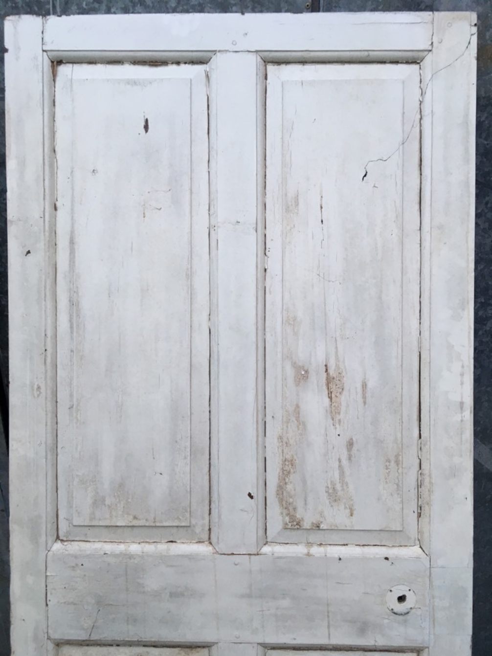 34 1/4”x84 1/4” Georgian Painted Pine Six Panel 2over2over2 Wide Internal Door