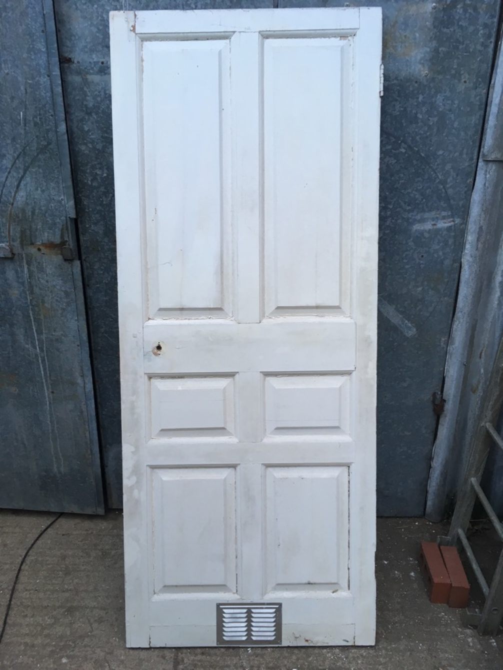 34 1/4”x84 1/4” Georgian Painted Pine Six Panel 2over2over2 Wide Internal Door