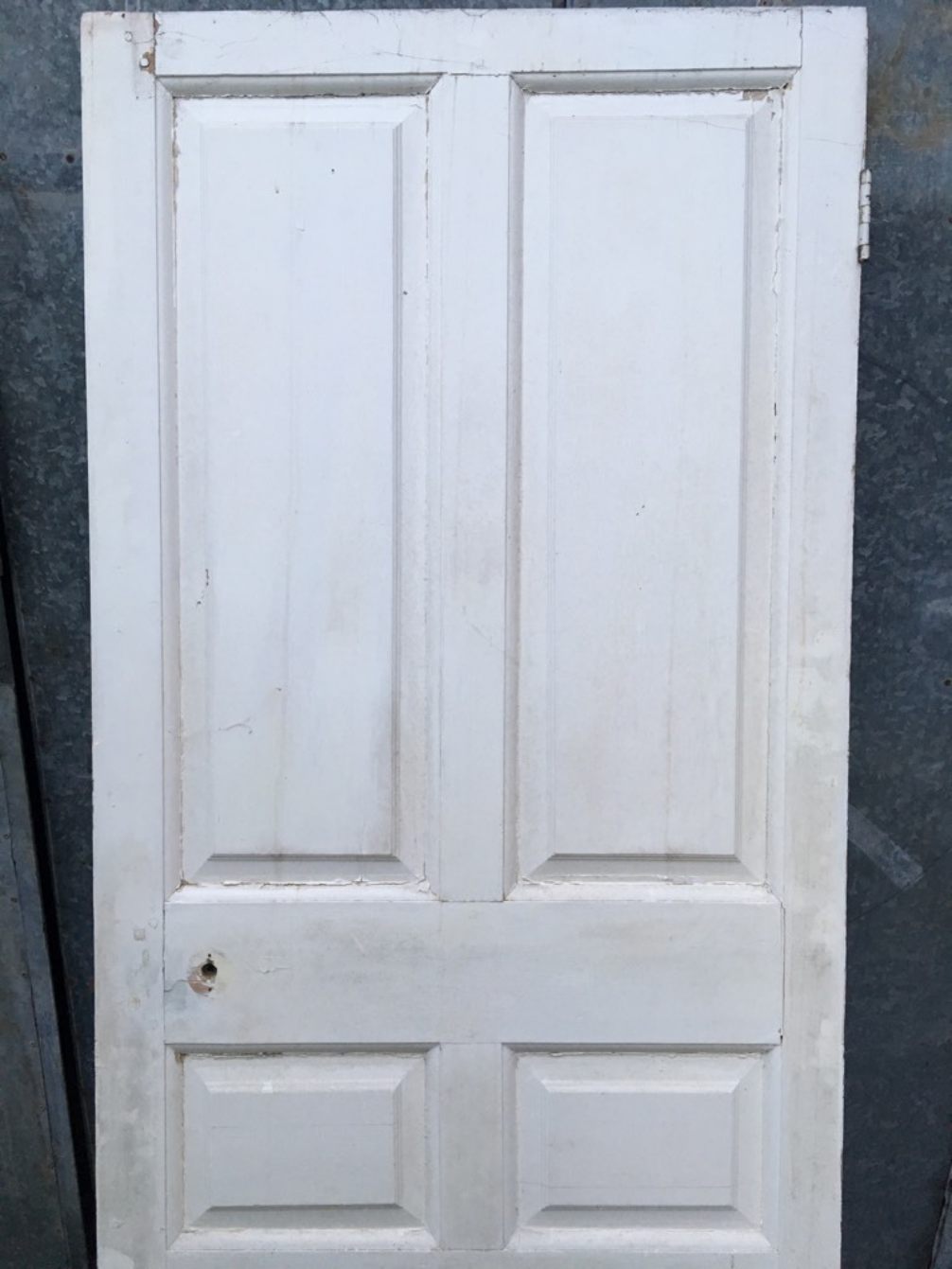 34 1/4”x84 1/4” Georgian Painted Pine Six Panel 2over2over2 Wide Internal Door