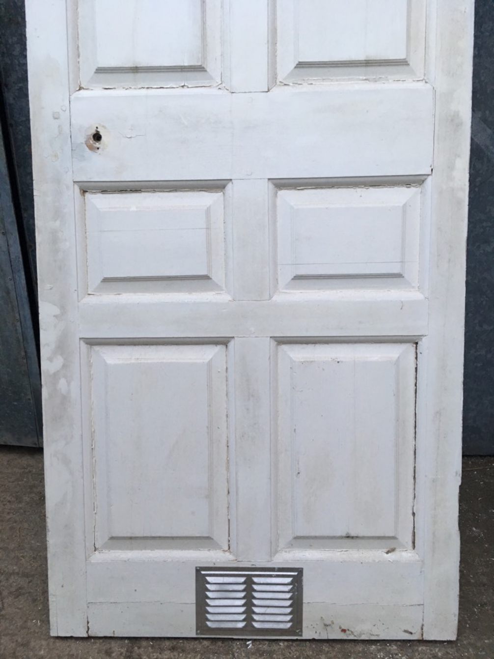 34 1/4”x84 1/4” Georgian Painted Pine Six Panel 2over2over2 Wide Internal Door