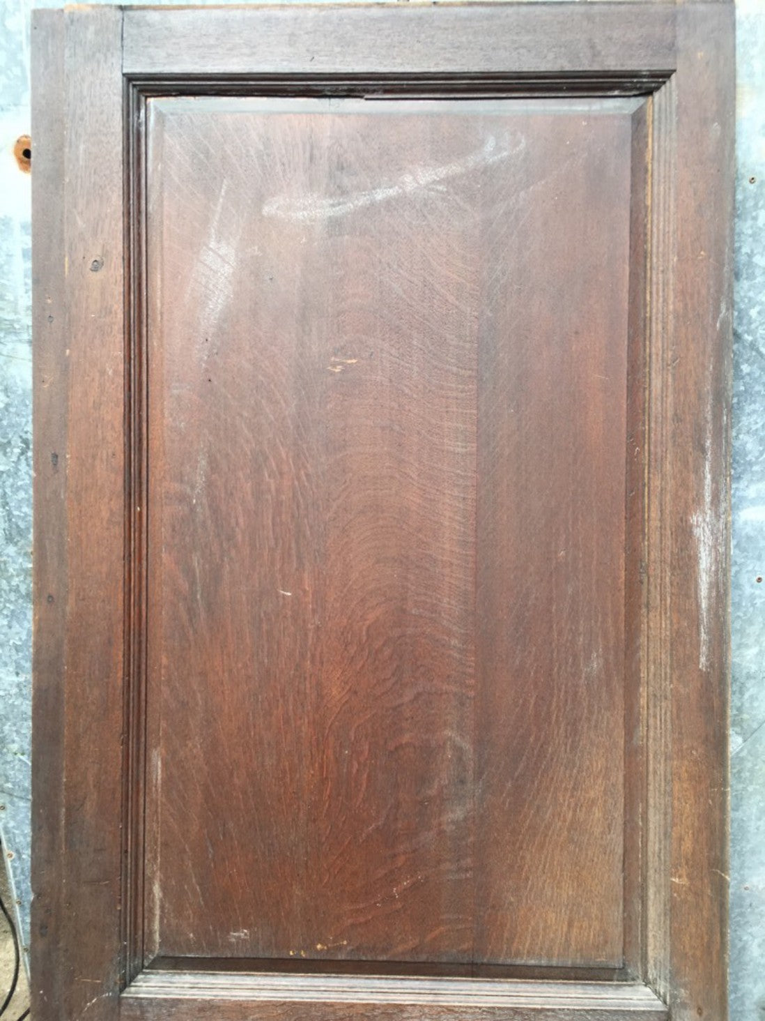 35 1/8”x81 3/4” Reclaimed Georgian Stained Oak Wide Internal Panel