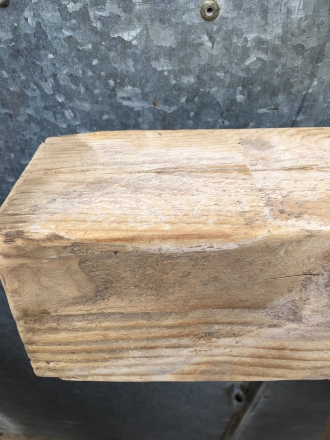 74.2cm Long Reclaimed Old Pine Timber Beam Floating Over Mantle Shelf Beam